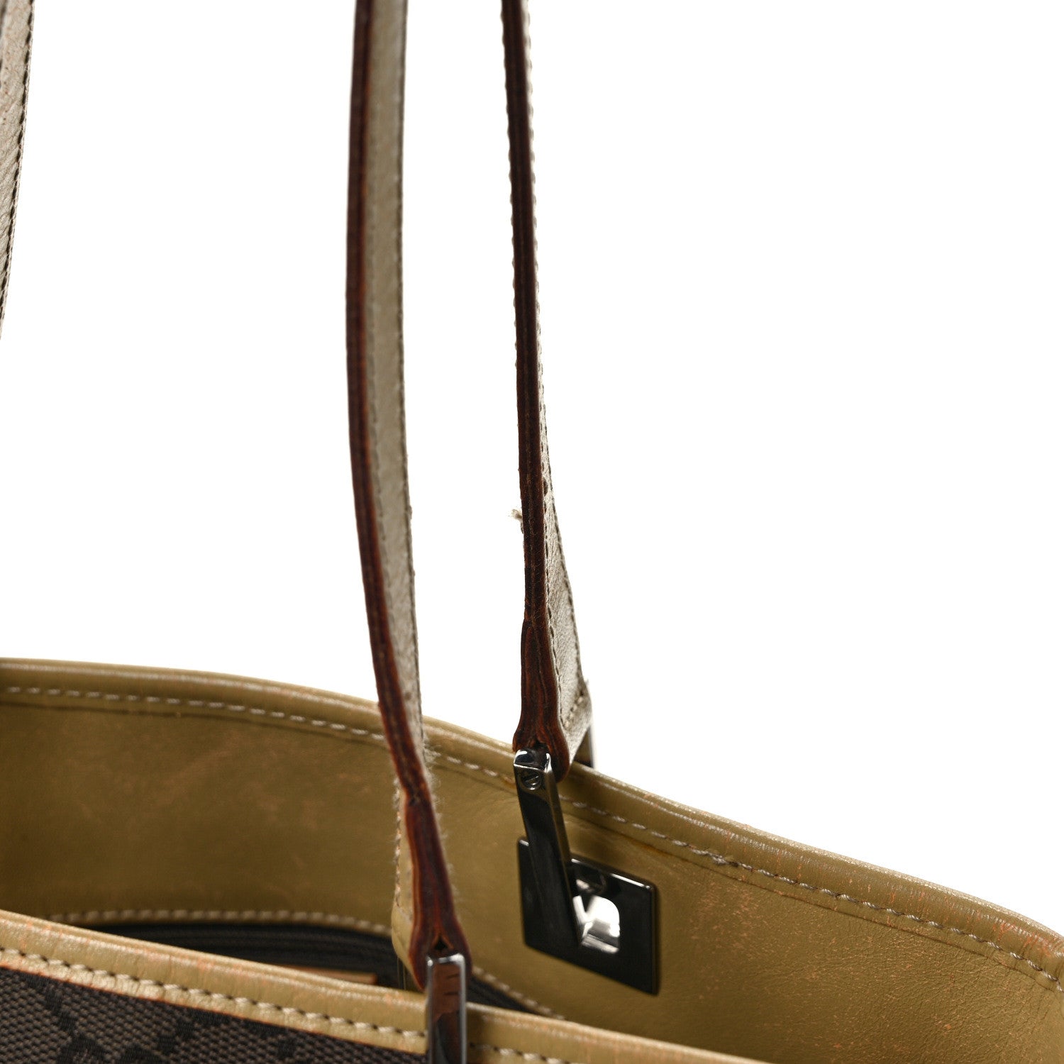 Gucci Monogram Bucket Tote Brown 14 of 15