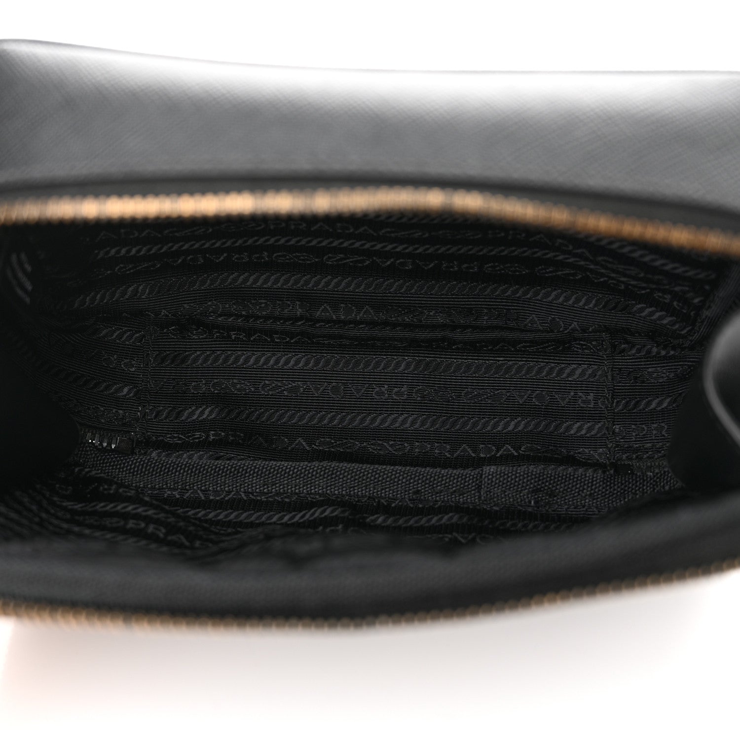 Prada Re-Nylon Saffiano Travel Brique Crossbody Bag Black 5 of 10