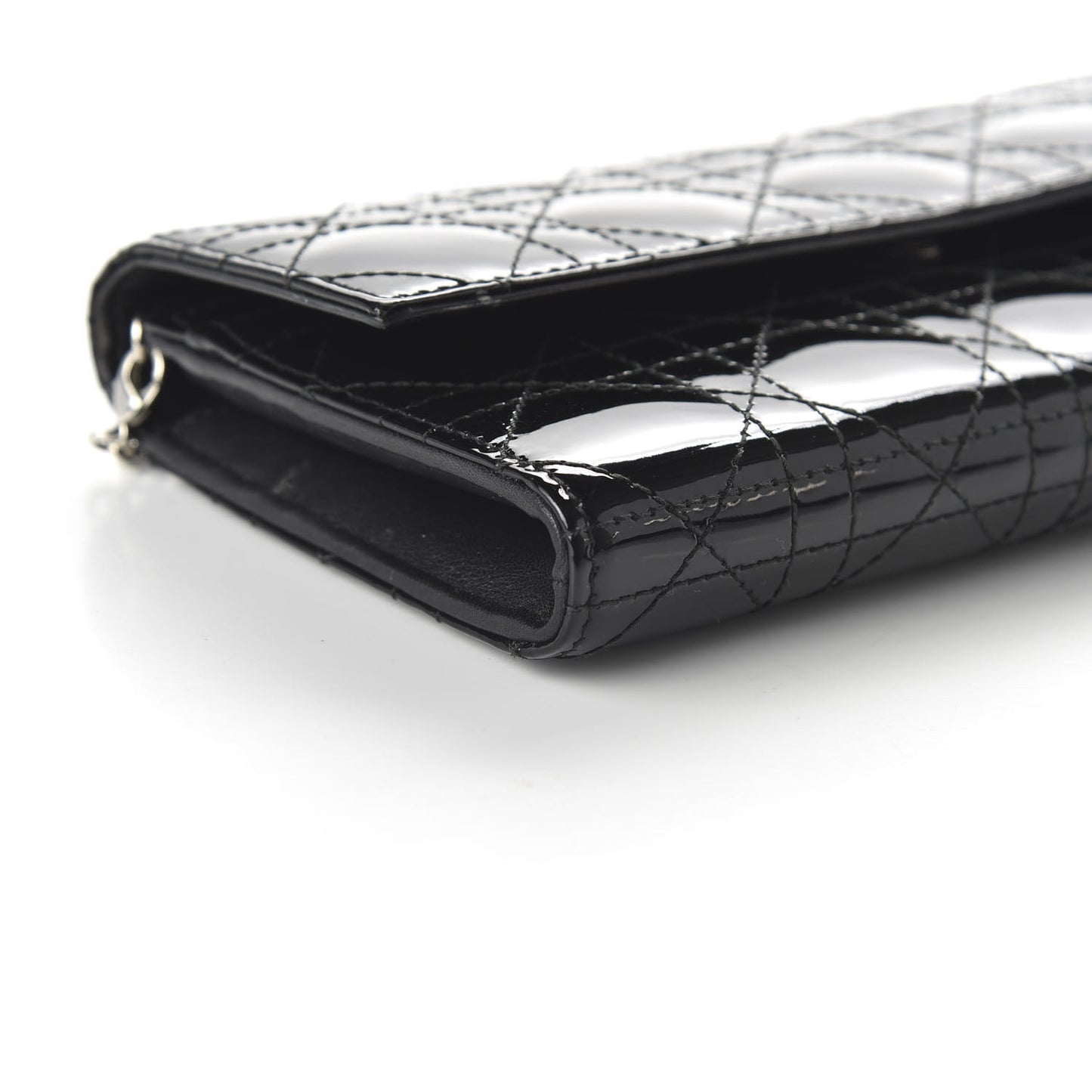 Patent Cannage Rendez-vous Chain Wallet Black