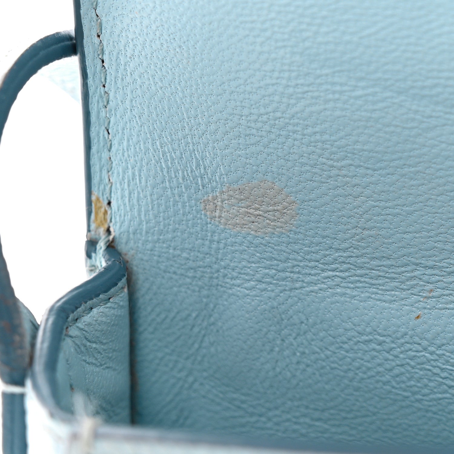 Celine Grained Calfskin Small Trotteur Pale Blue 11 of 11