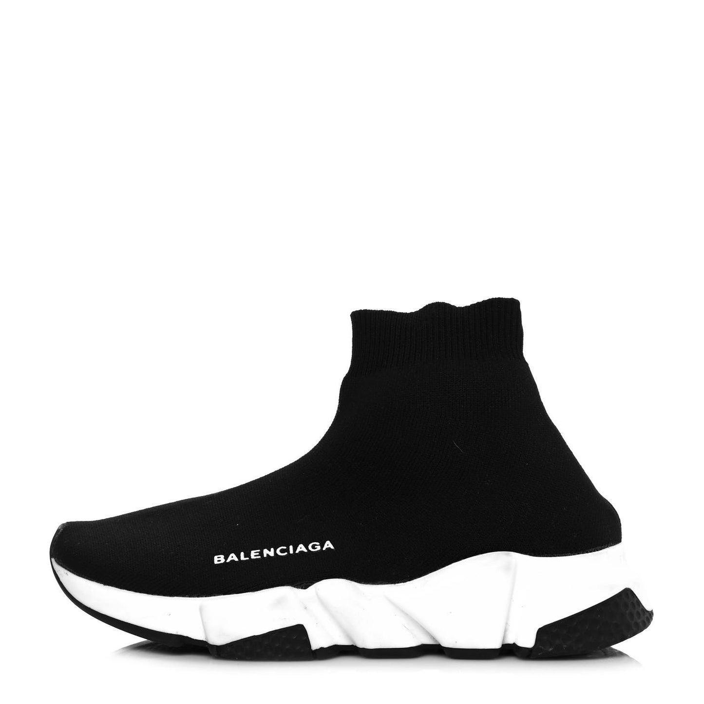 Neoprene Knit Womens Speed Sneakers 37 Black White