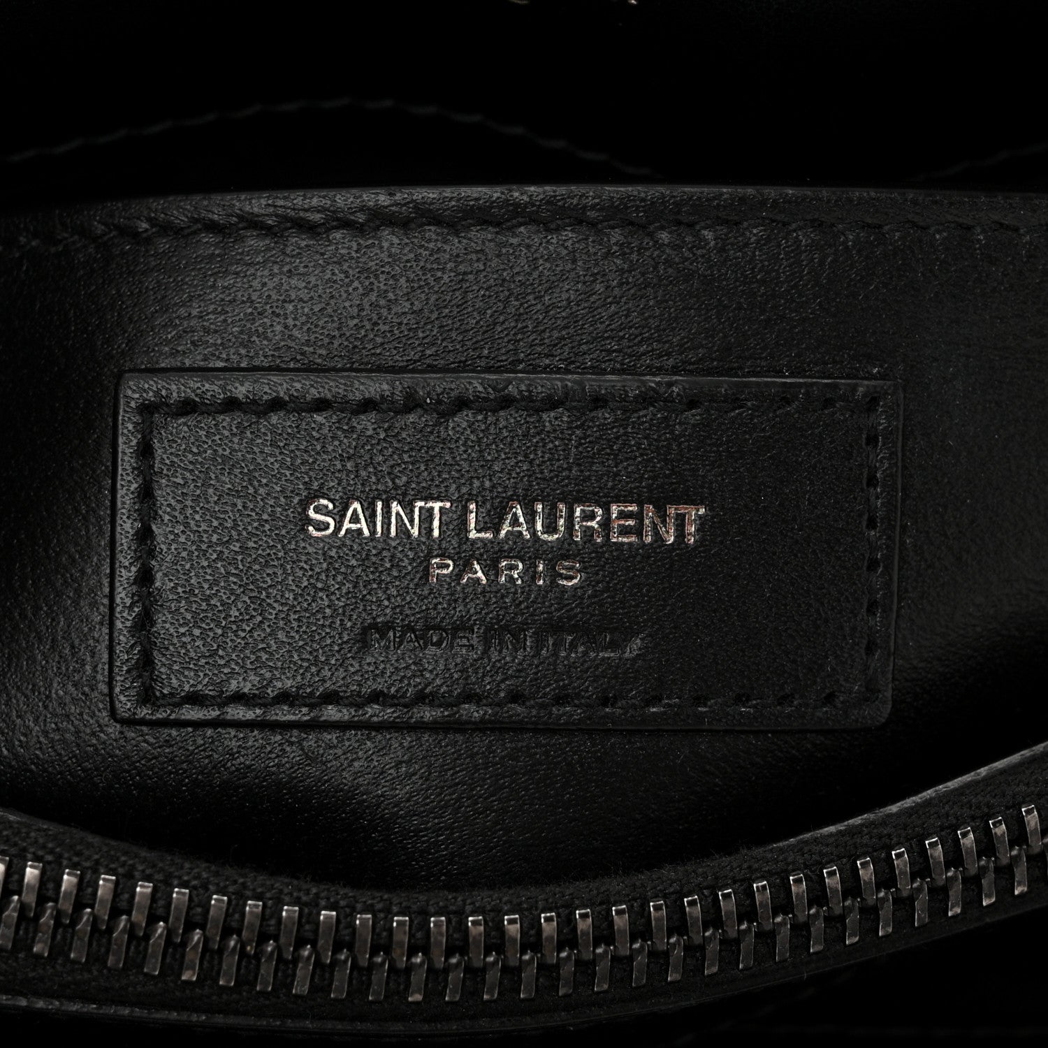 Saint Laurent Calfskin Y Quilted Monogram Monochrome Small Loulou Chain Satchel Black 6 of 11
