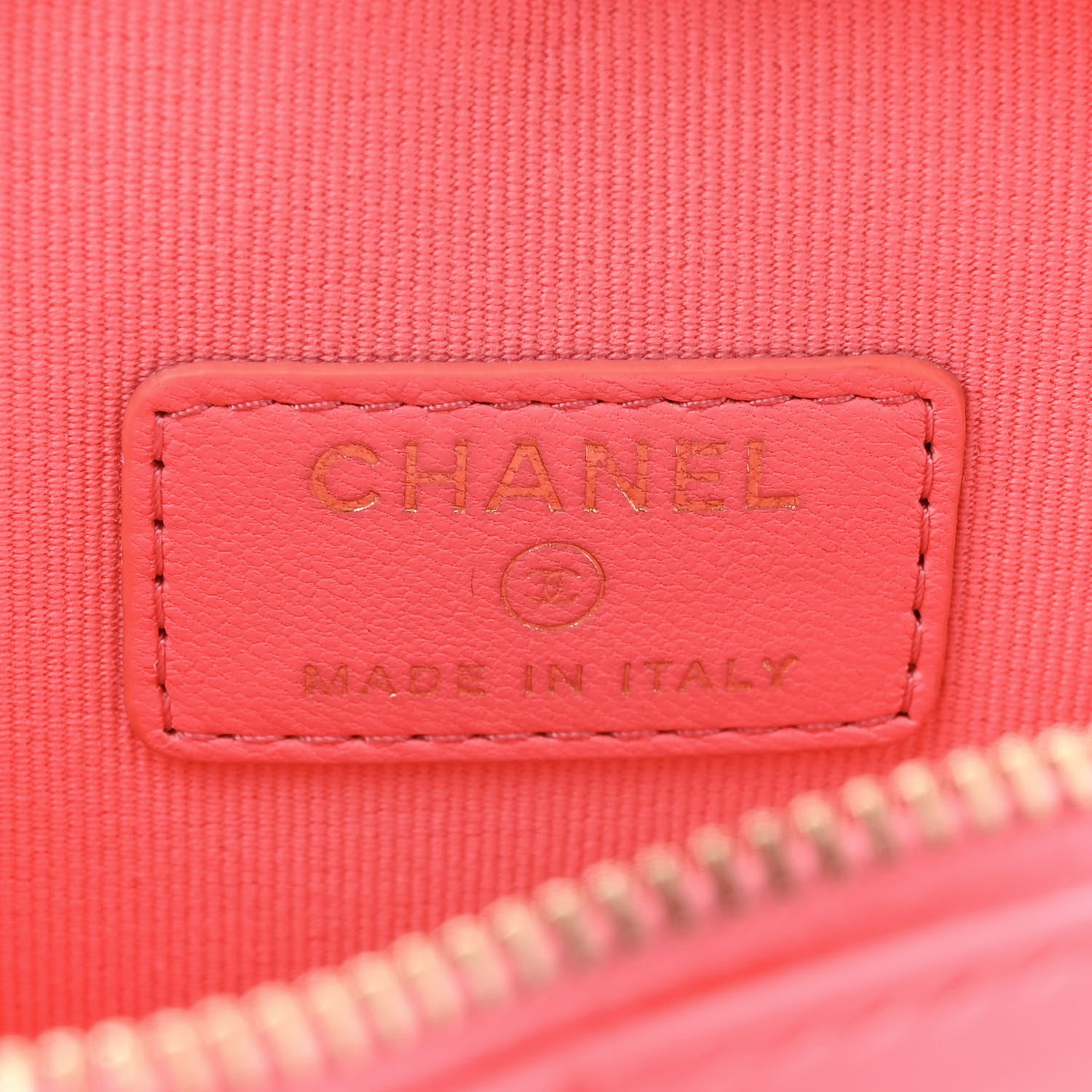 Chanel Lambskin Quilted CC In Love Heart Waist Belt Bag With Chain Pink 6 of 13