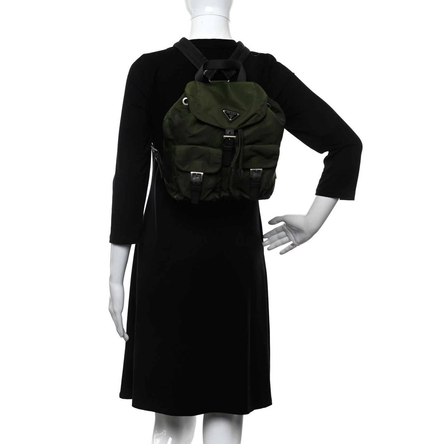 Nylon Vela Backpack Green