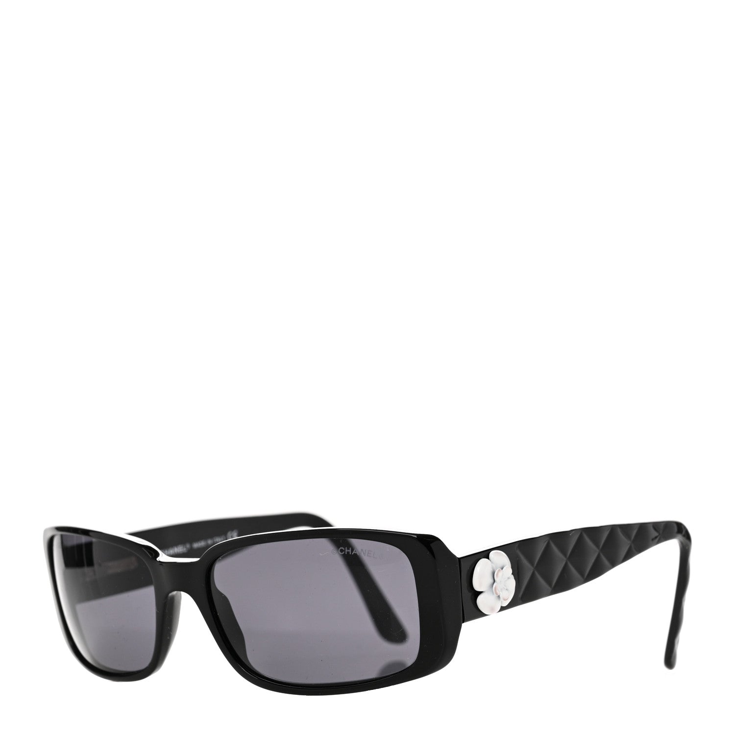 Chanel Camellia CC Sunglasses 5111 Black 1648542 – FASHIONPHILE