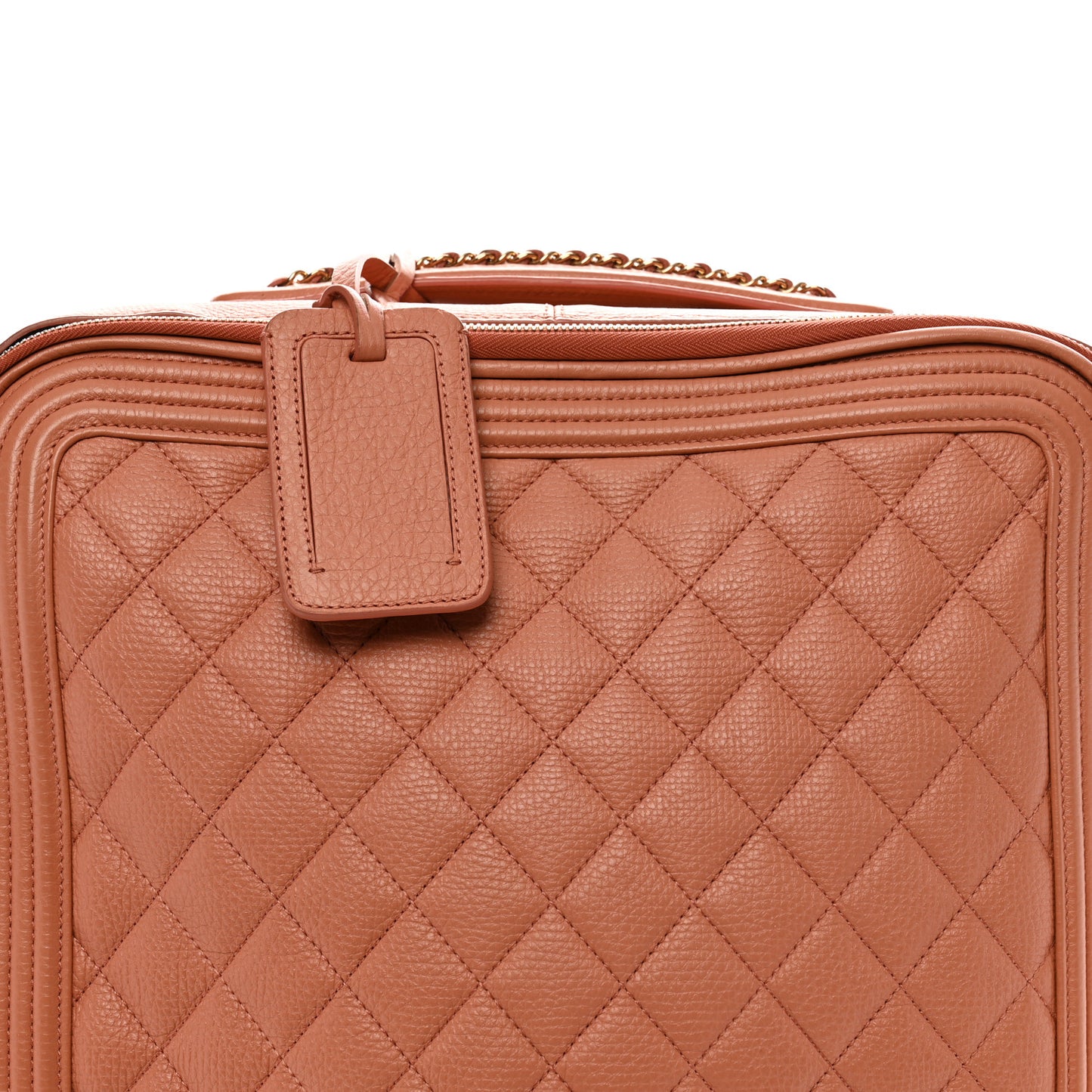 Calfskin Quilted Coco Case Trolley Pink