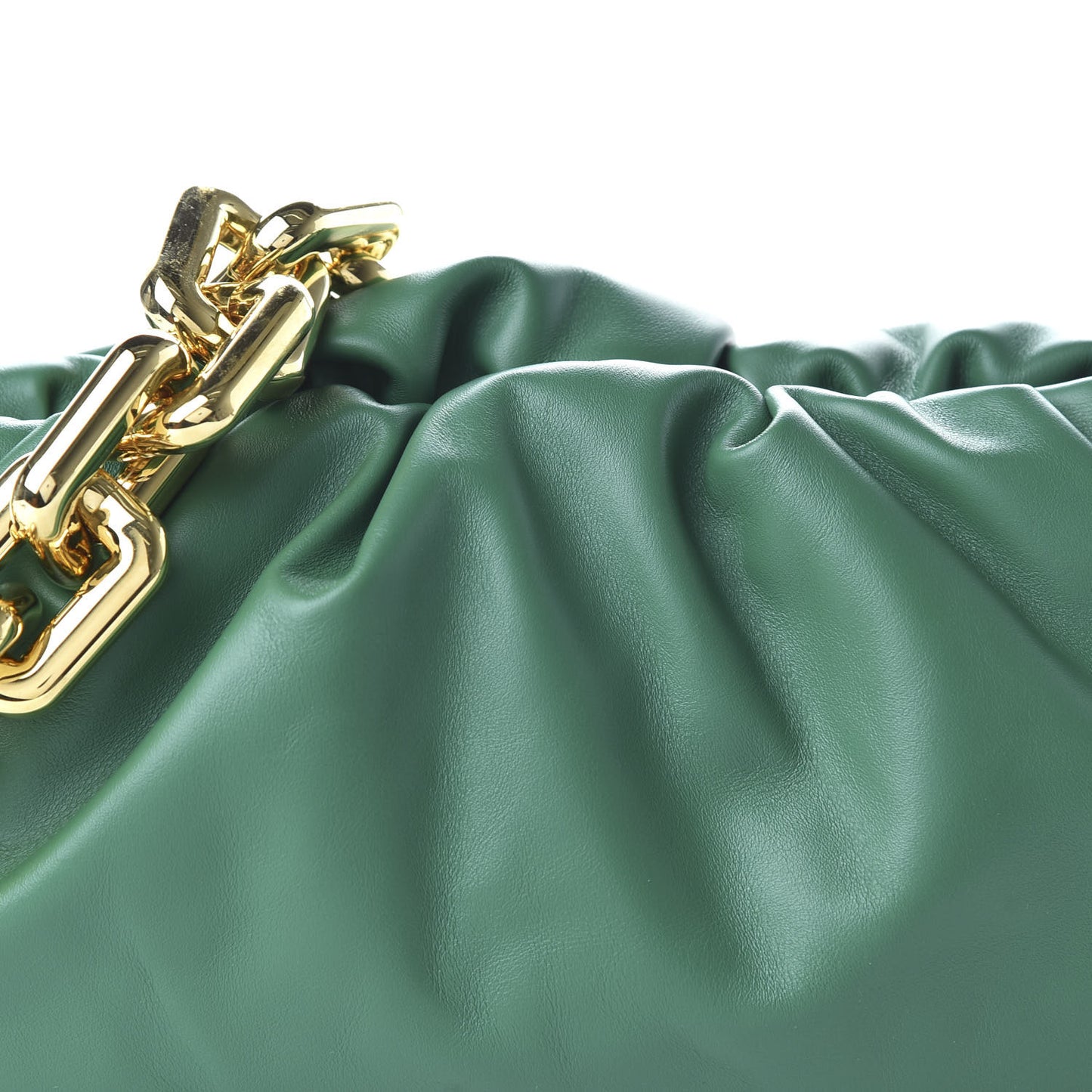 Calfskin The Pouch Chain Racing Green