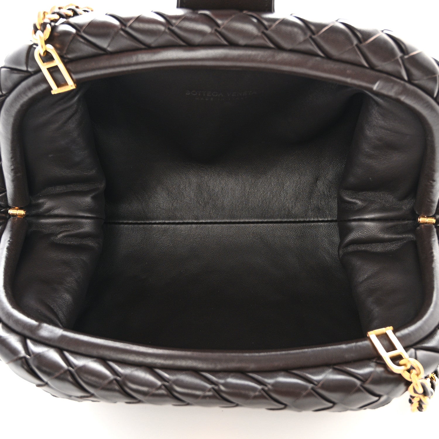 Bottega Veneta Nappa Intrecciato Teen The Lauren 1980 Clutch With Chain Fondant 5 of 10