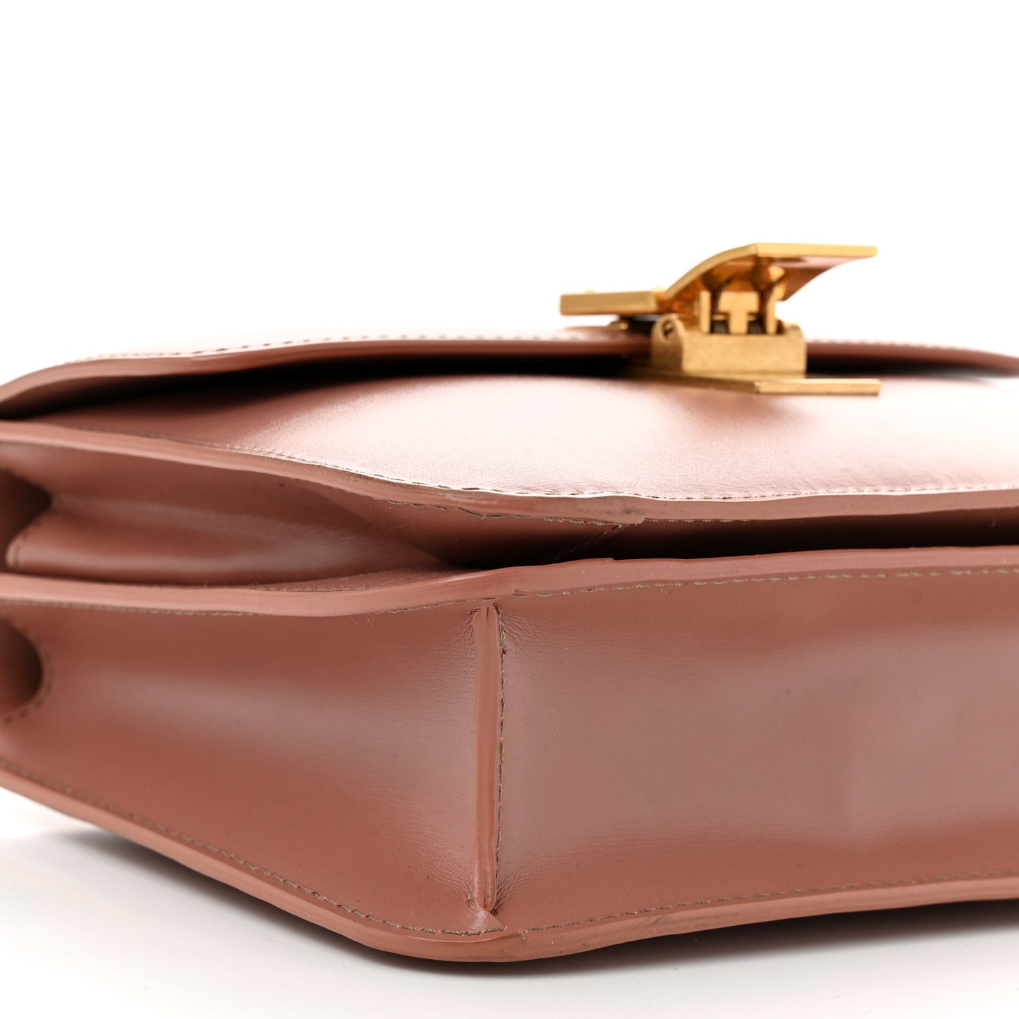 Box Calfskin Teen Classic Box Flap Bag Antique Rose