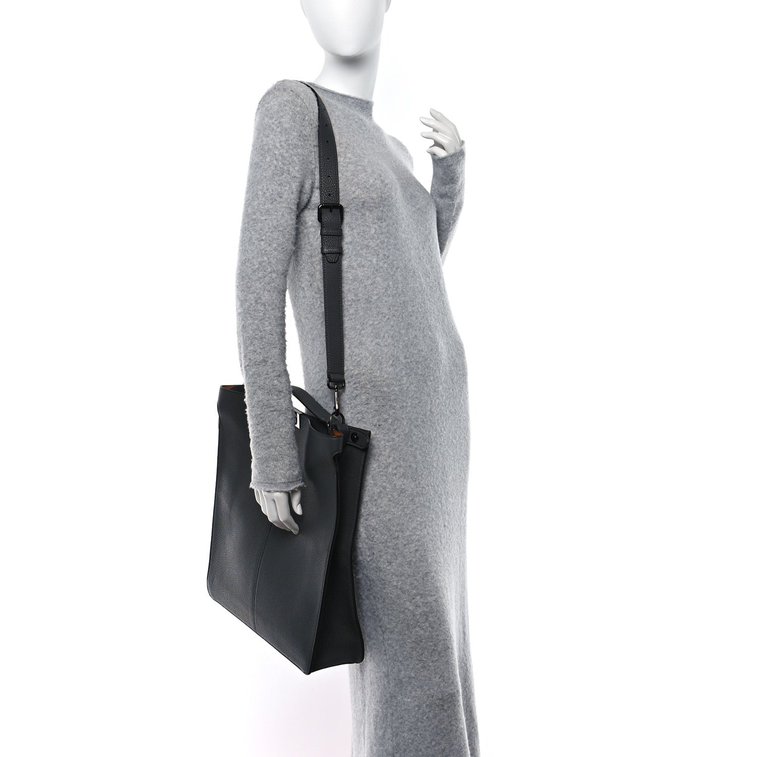 Fendi Cuoio Romano Large I SEE U Peekaboo X-Lite Tote Asfalto Praline Tobacco Moro 3 of 11