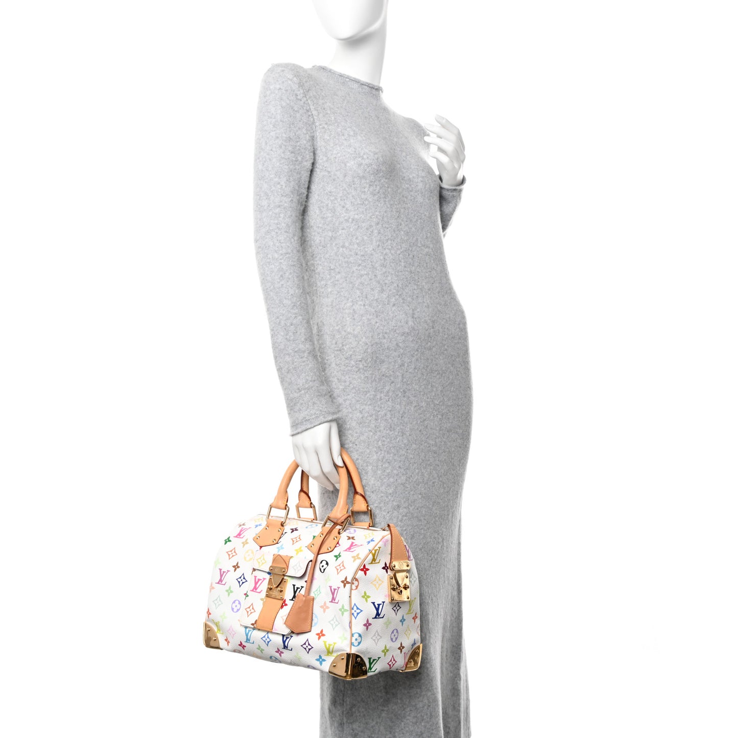 Monogram Multicolor Speedy 30 White