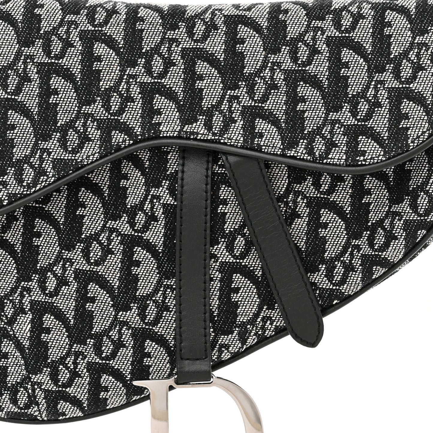 Monogram Saddle Bag Black