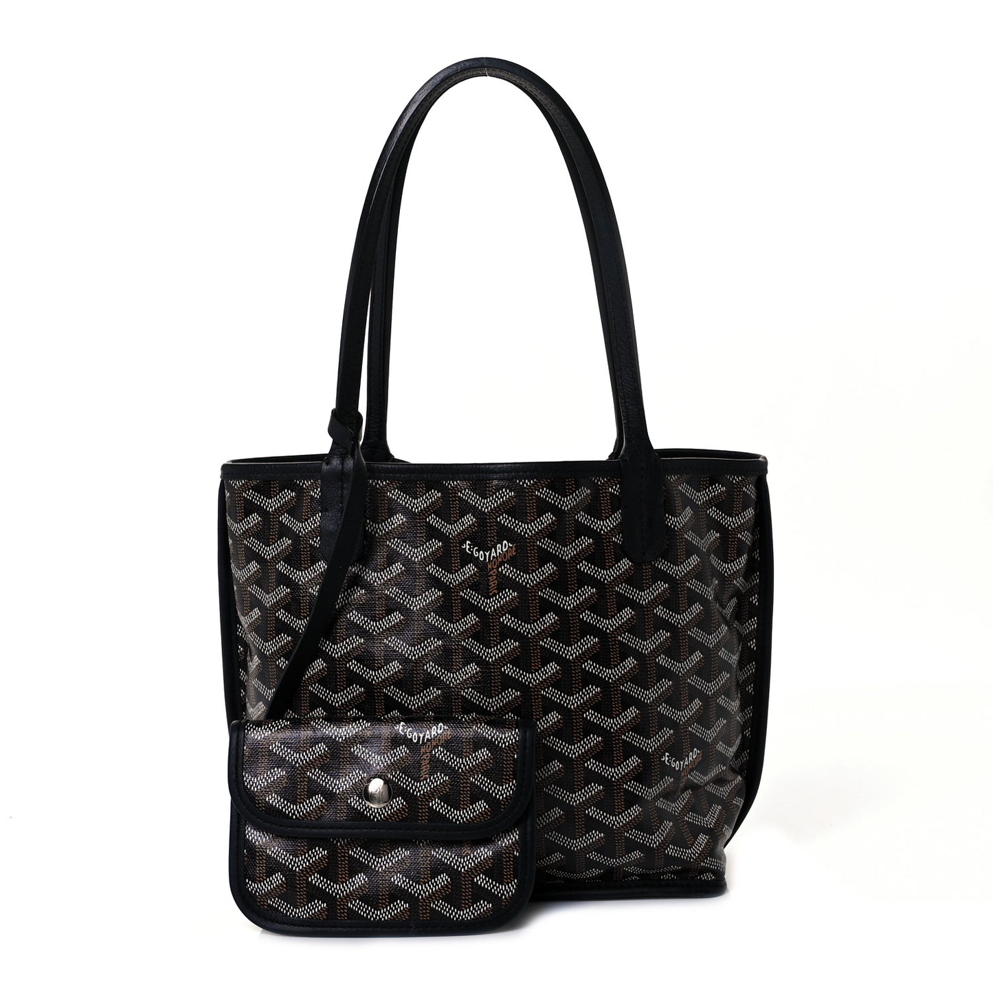 Goyardine Reversible Mini Anjou Black