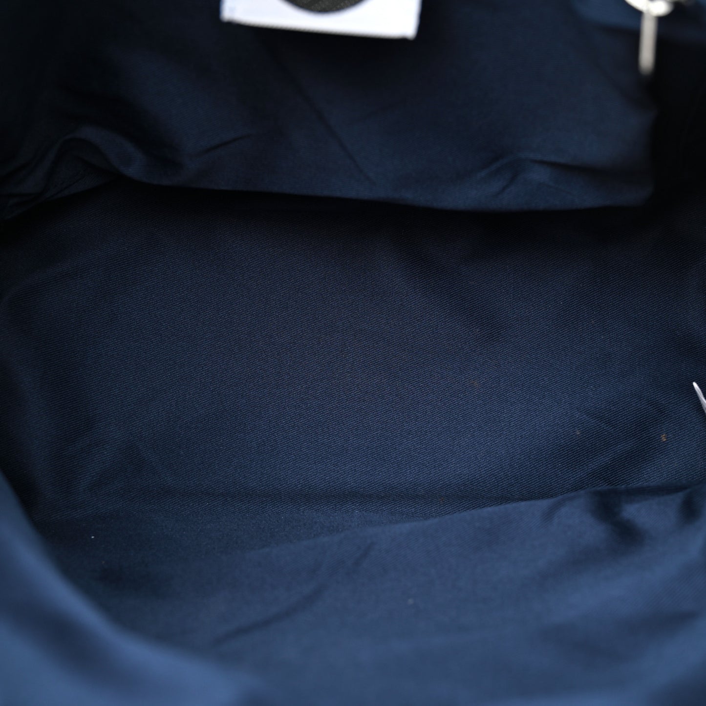 Vegan Leather Medium Shopping Bag Navy