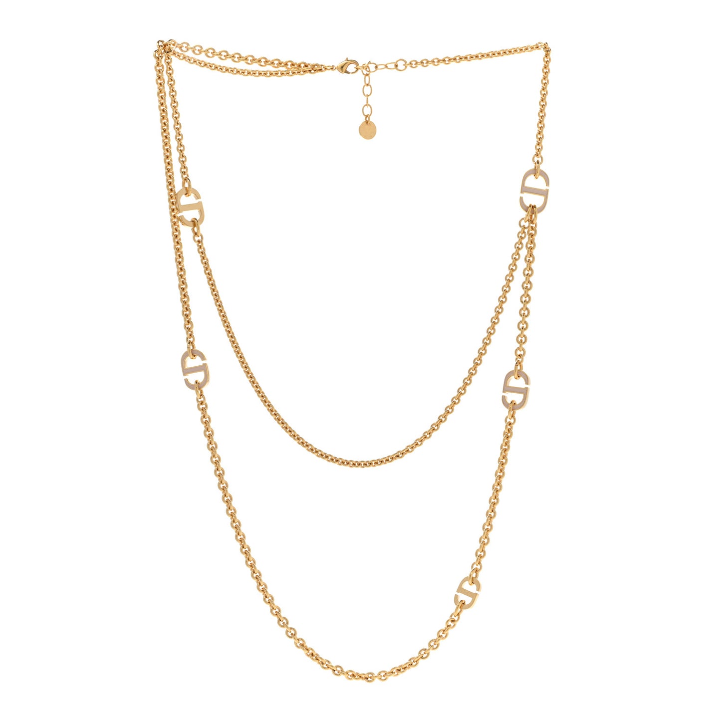 CD Double Necklace Gold