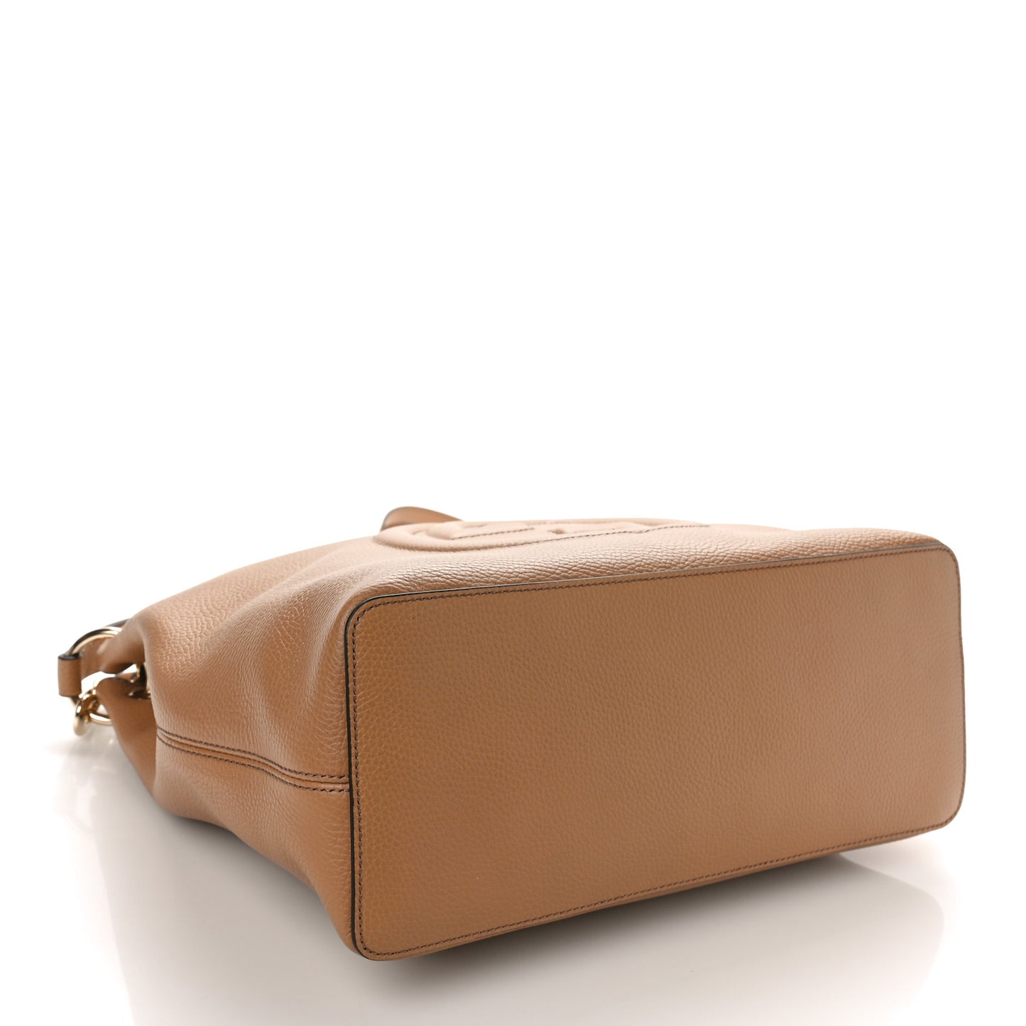 Pebbled Calfskin Large Soho Hobo Camelia