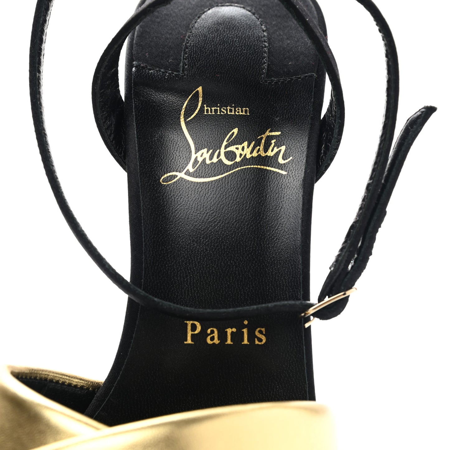 Metallic Nappa Laminato Just Me 100 Sandals 37 Black Gold