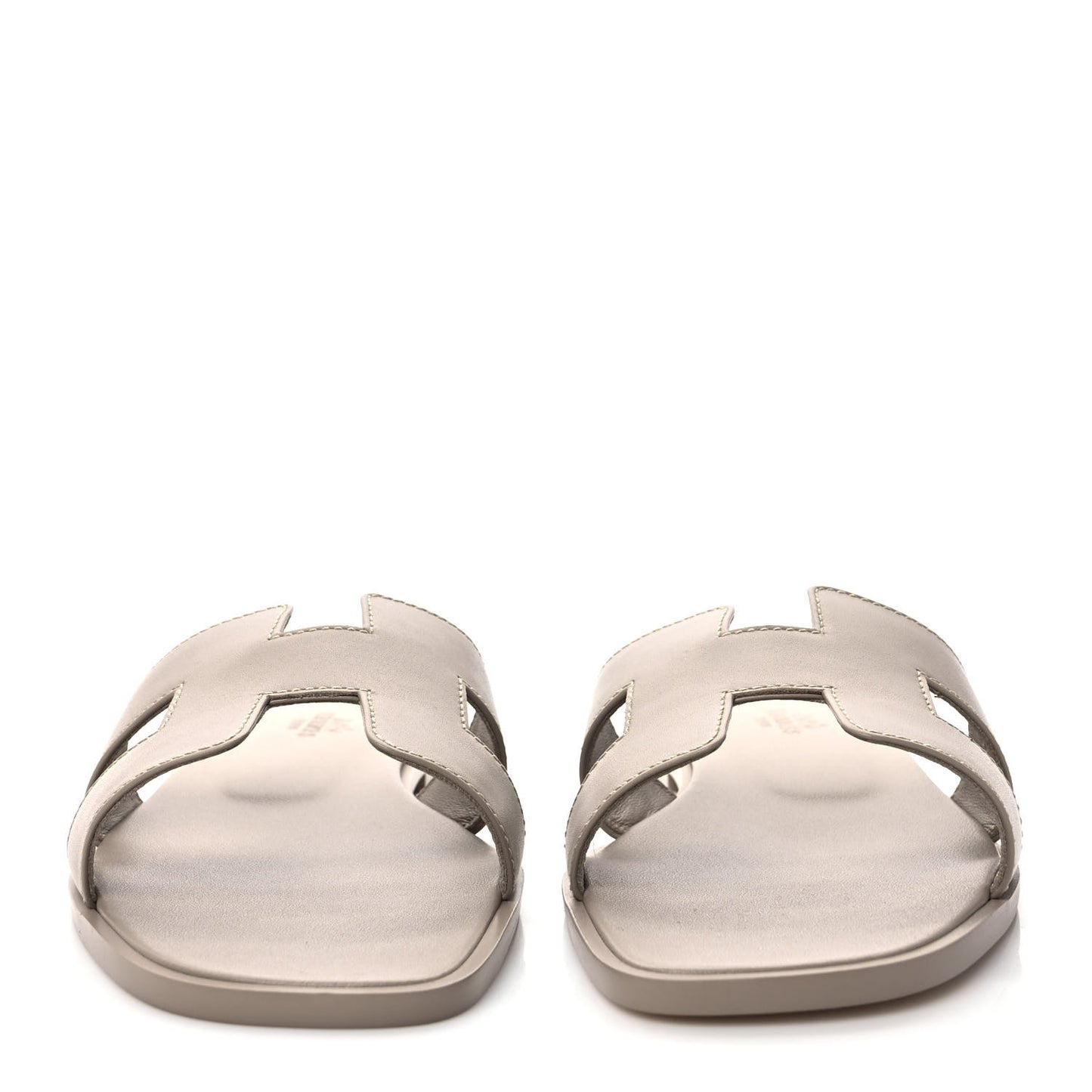 Box Calfskin Oran Sandals 39 Beige Mastic