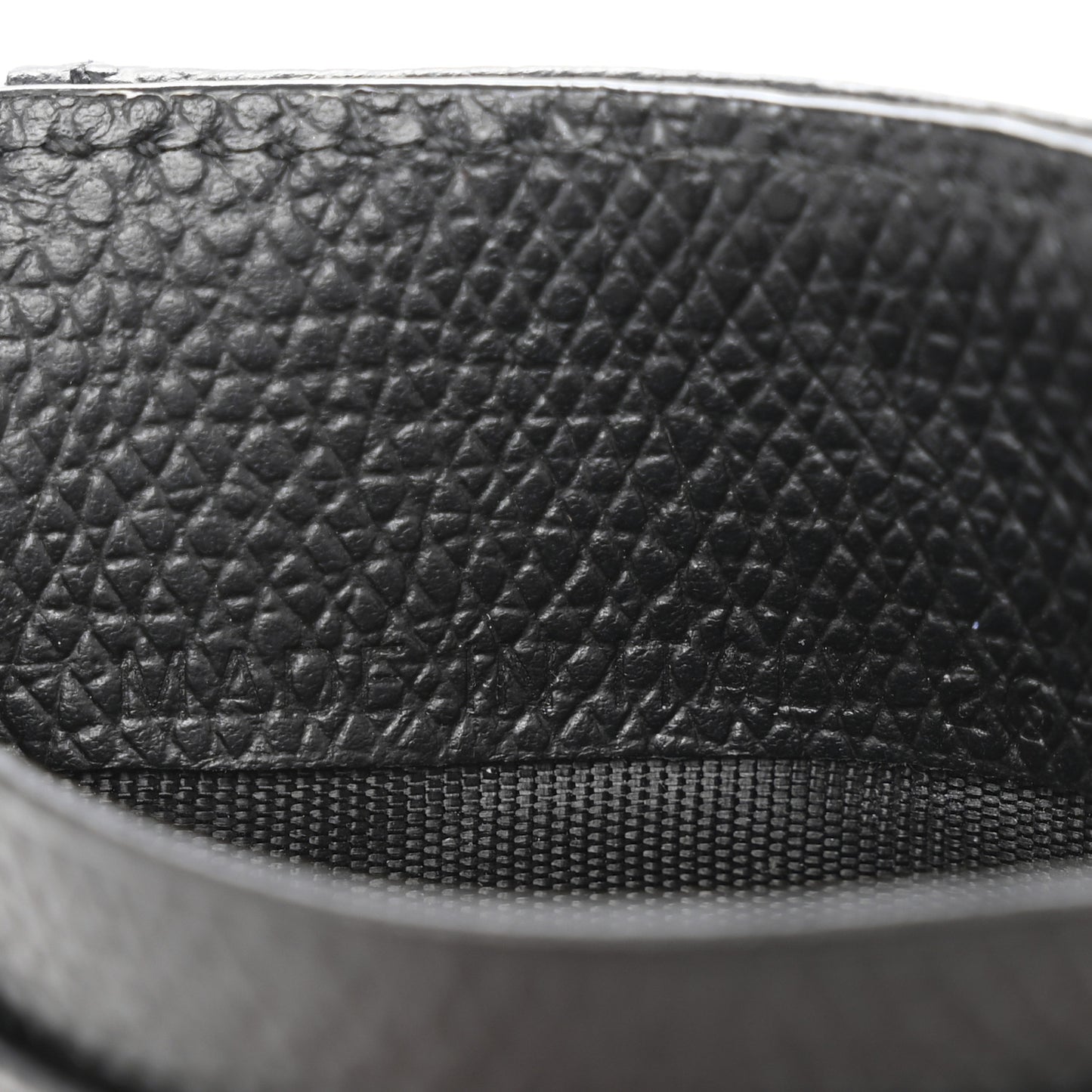 Grained Calfskin Cannage Diorama Wallet Black