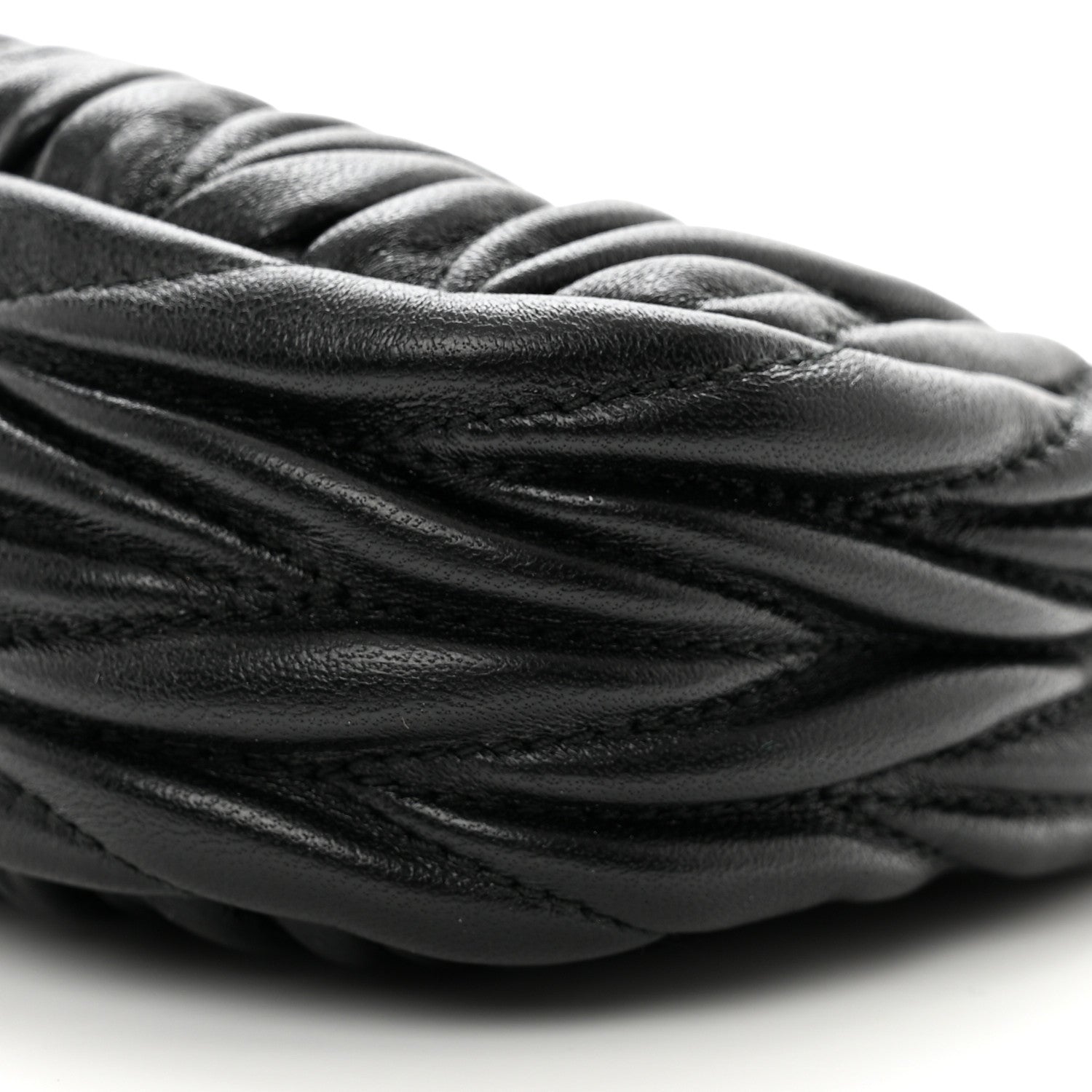 Miu Miu Nappa Matelasse Micro Wander Hobo Black 8 of 8