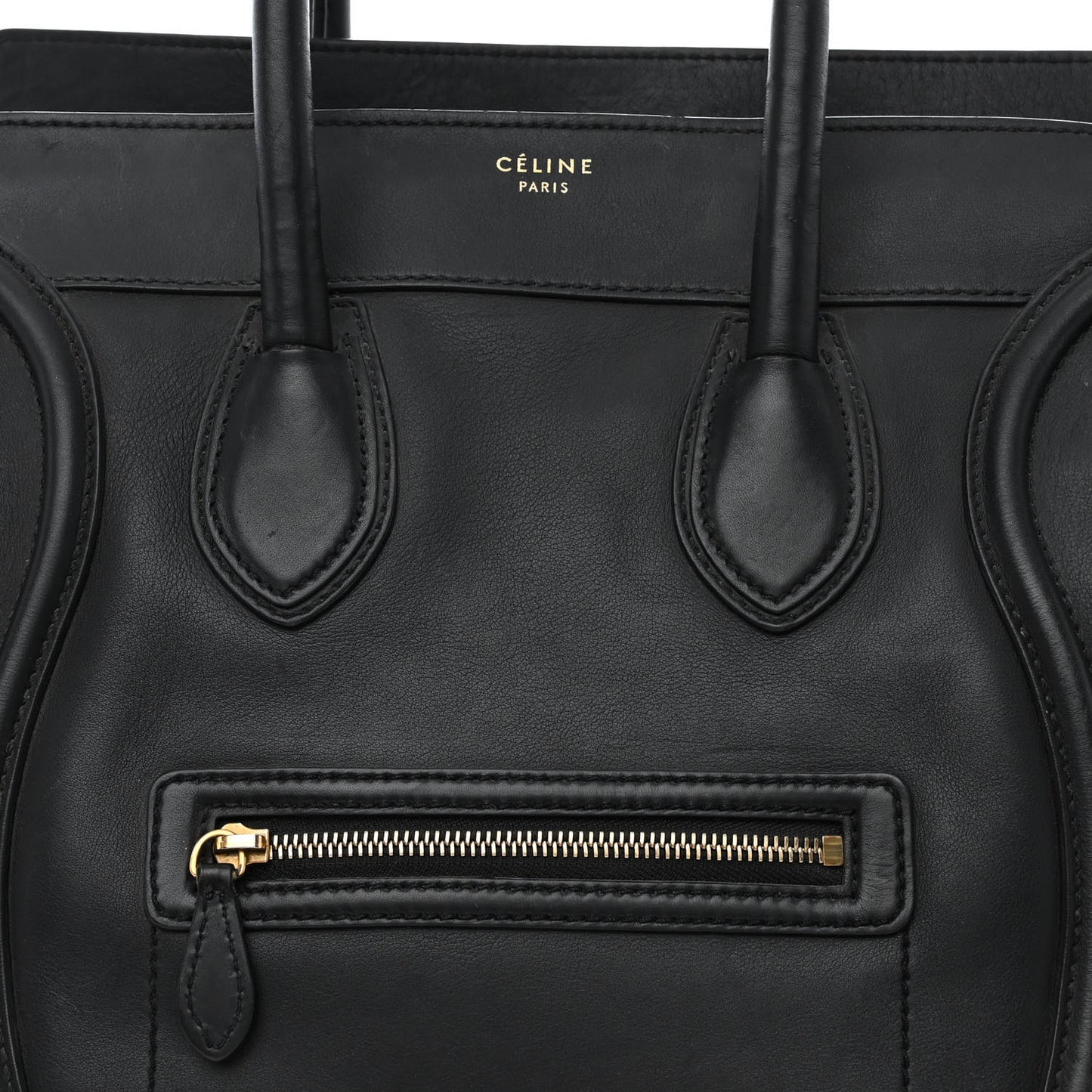 Smooth Calfskin Mini Luggage Black