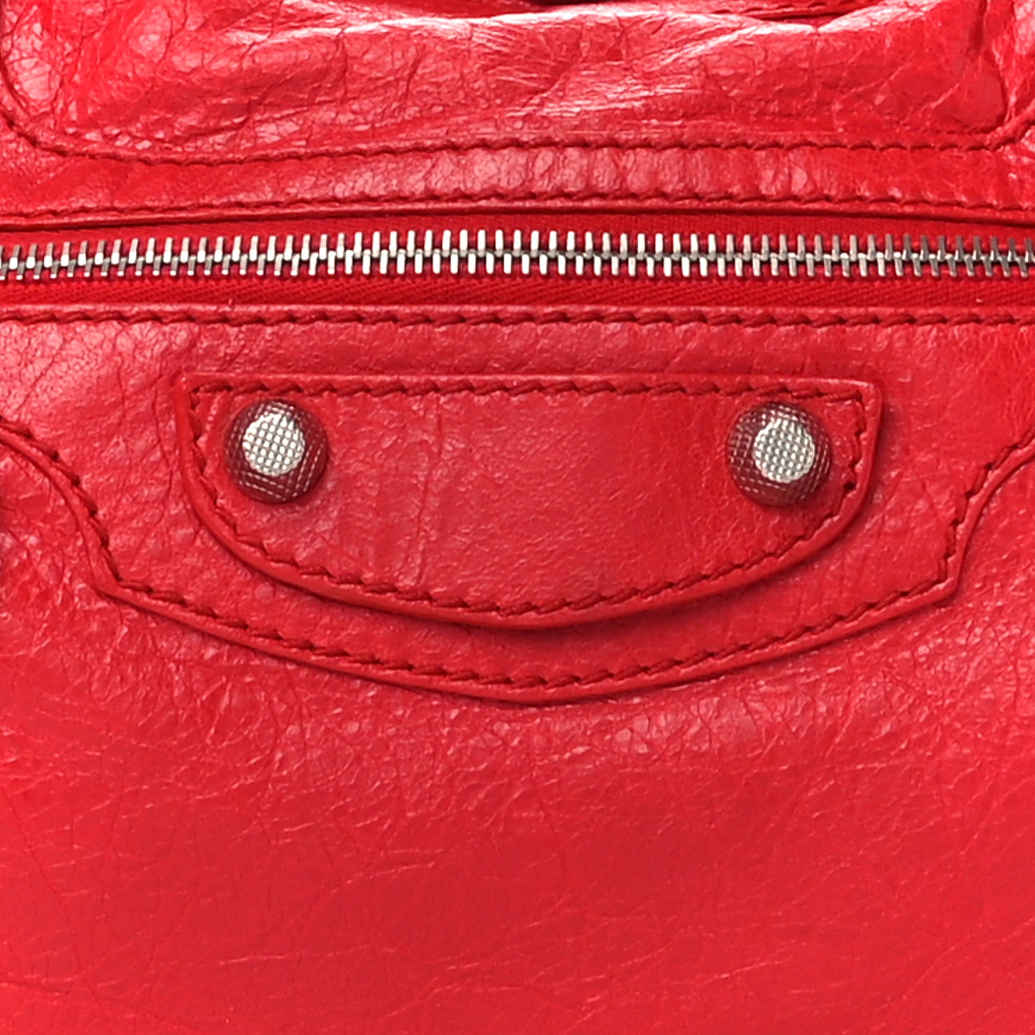 Balenciaga Agneau Giant 12 Silver Hardware City Coquelicot 9 of 11