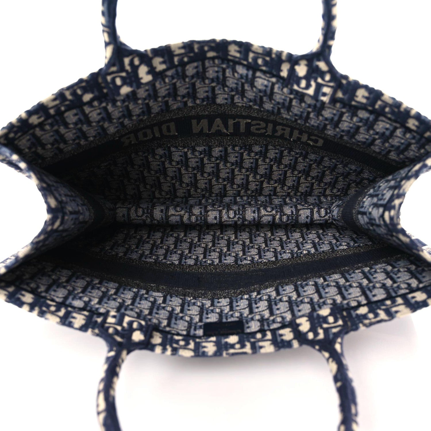 Christian Dior Oblique Book Tote Blue Multicolor 10 of 12