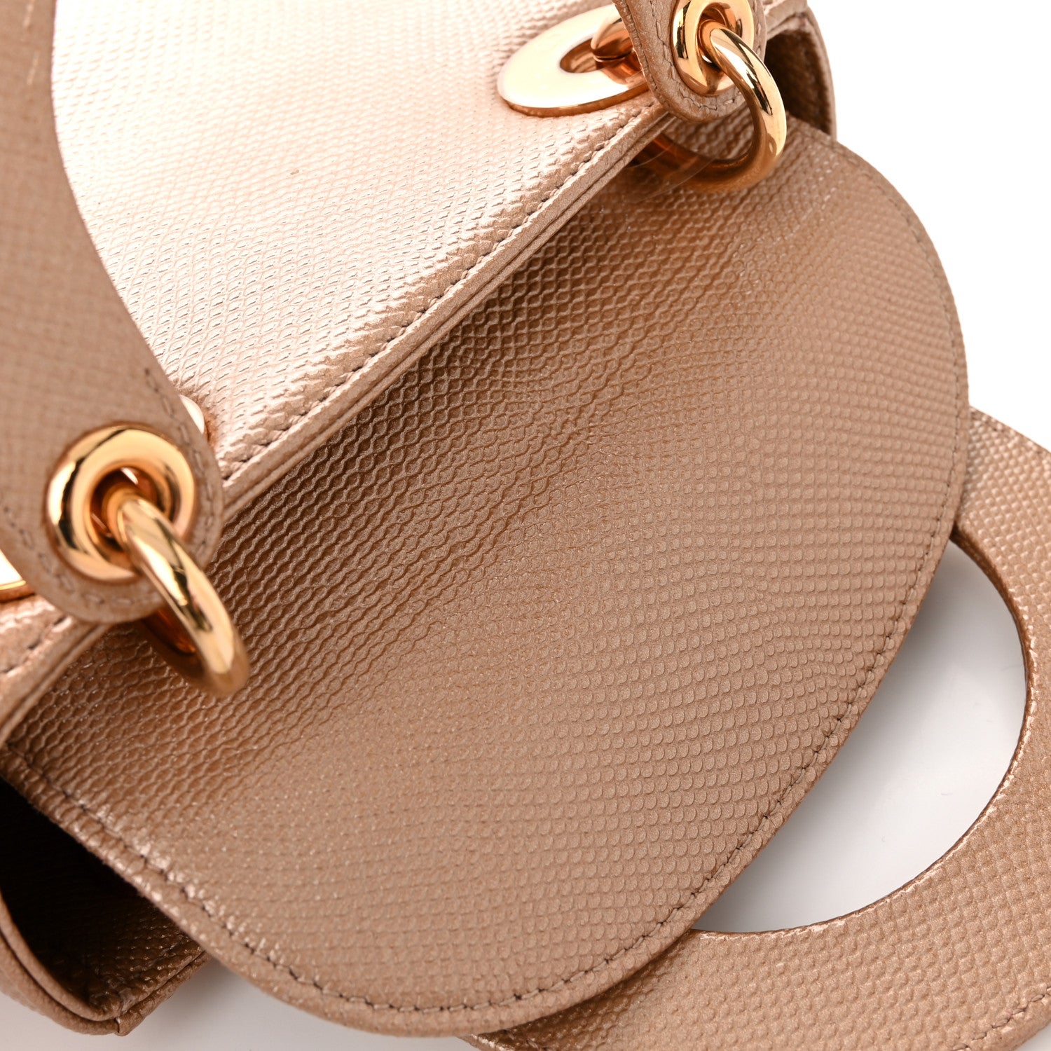 Christian Dior Lizard Mini Lady Dior Beige 13 of 14