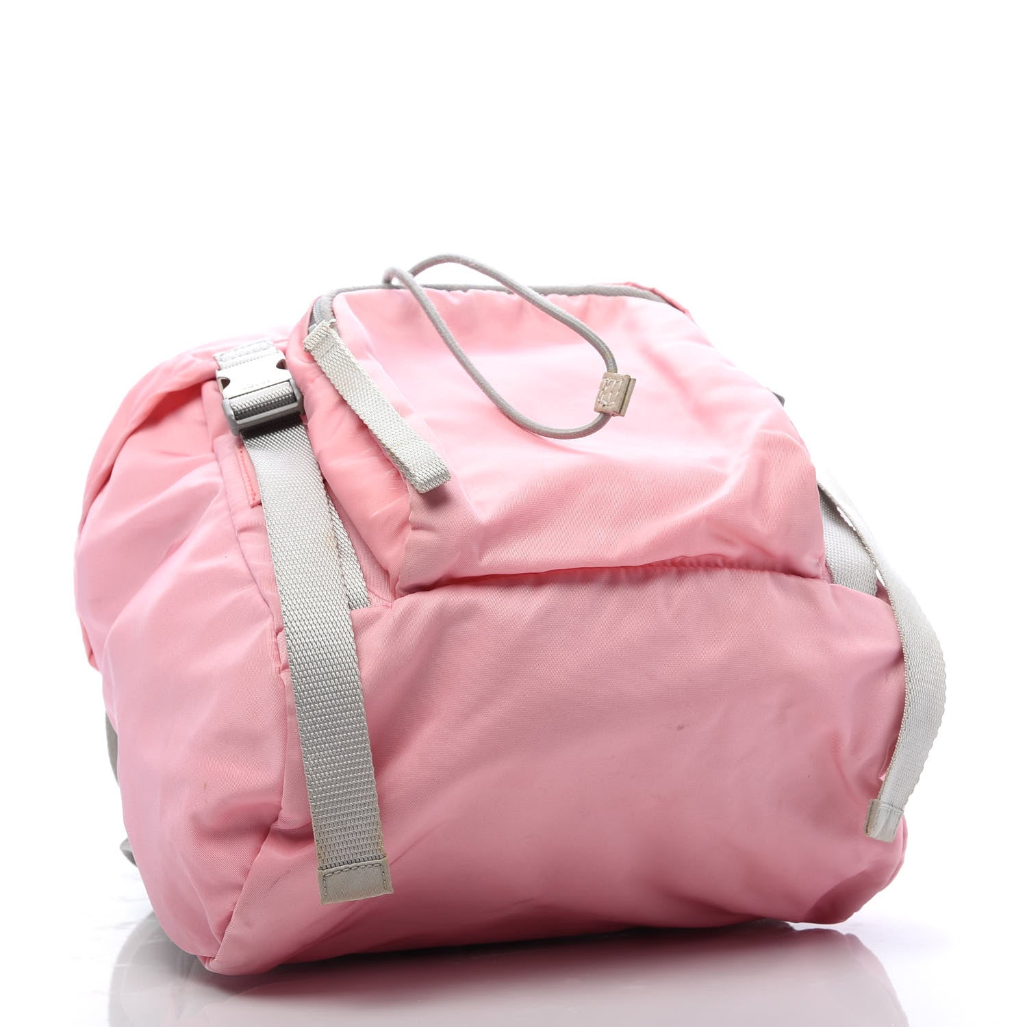 Prada Nylon Vela Double Buckle Backpack Pink 3 of 11