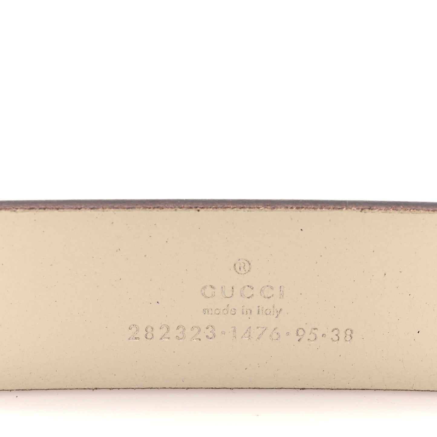 Margaux Calfskin Studded Interlocking G 30mm Belt 95 38 Mystic White
