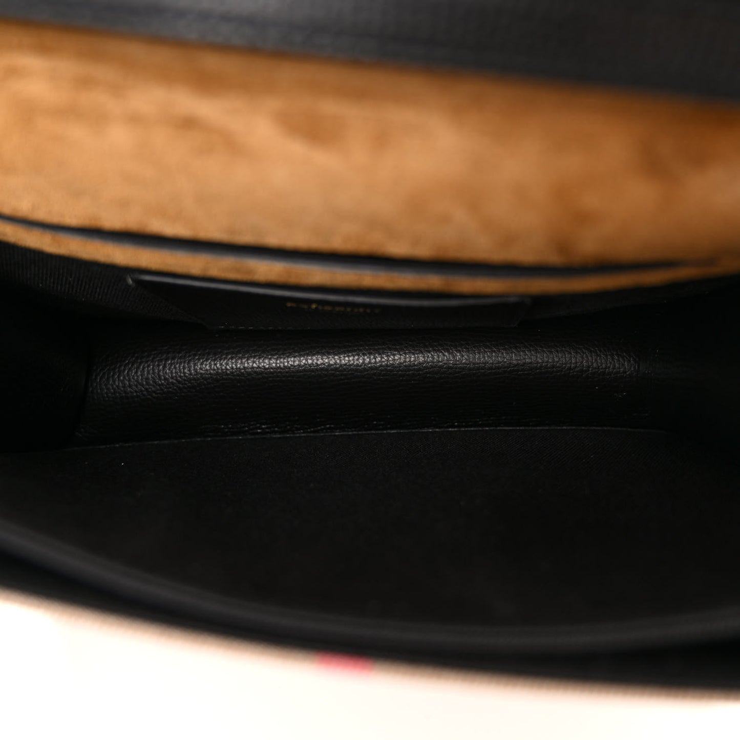 Derby Calfskin House Check Small Macken Crossbody Bag Black