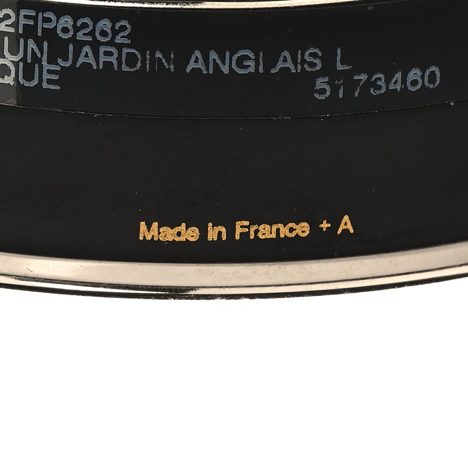 Hermes Enamel Printed Wide Dans un Jardin Anglais Bracelet 65 Baroque 5 of 6