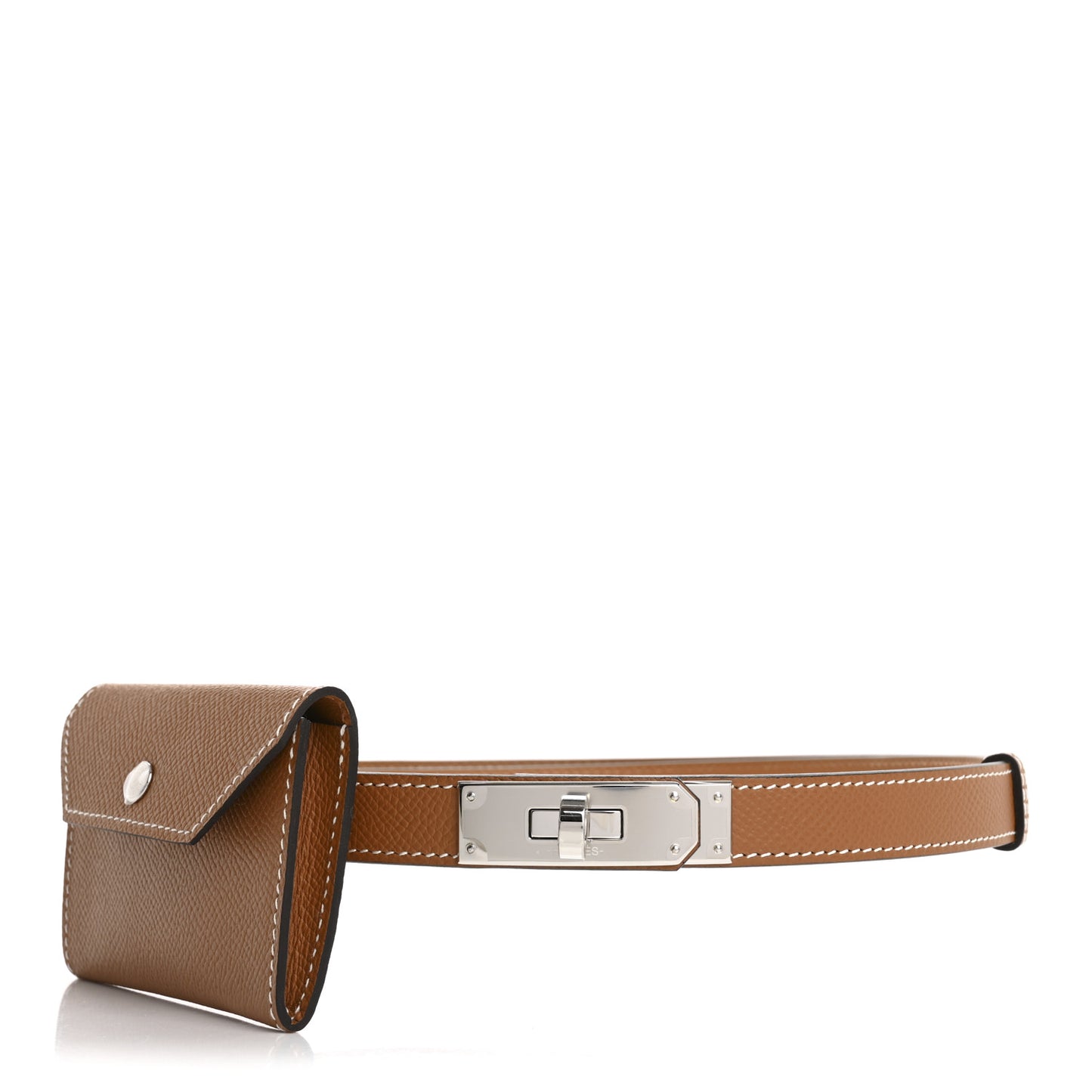 Epsom Kelly Pocket Belt Gold