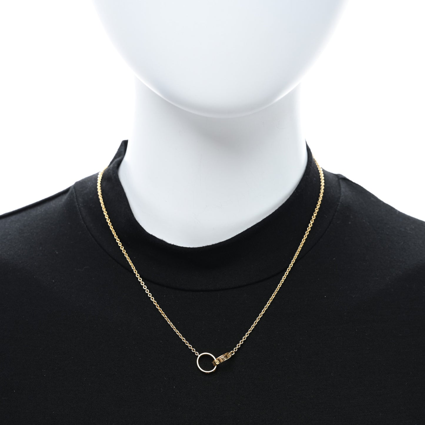 18K Yellow Gold Interlocking LOVE Necklace