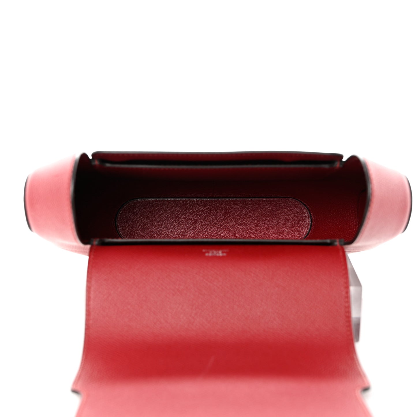 Epsom Octogone Clutch Rouge Grenat