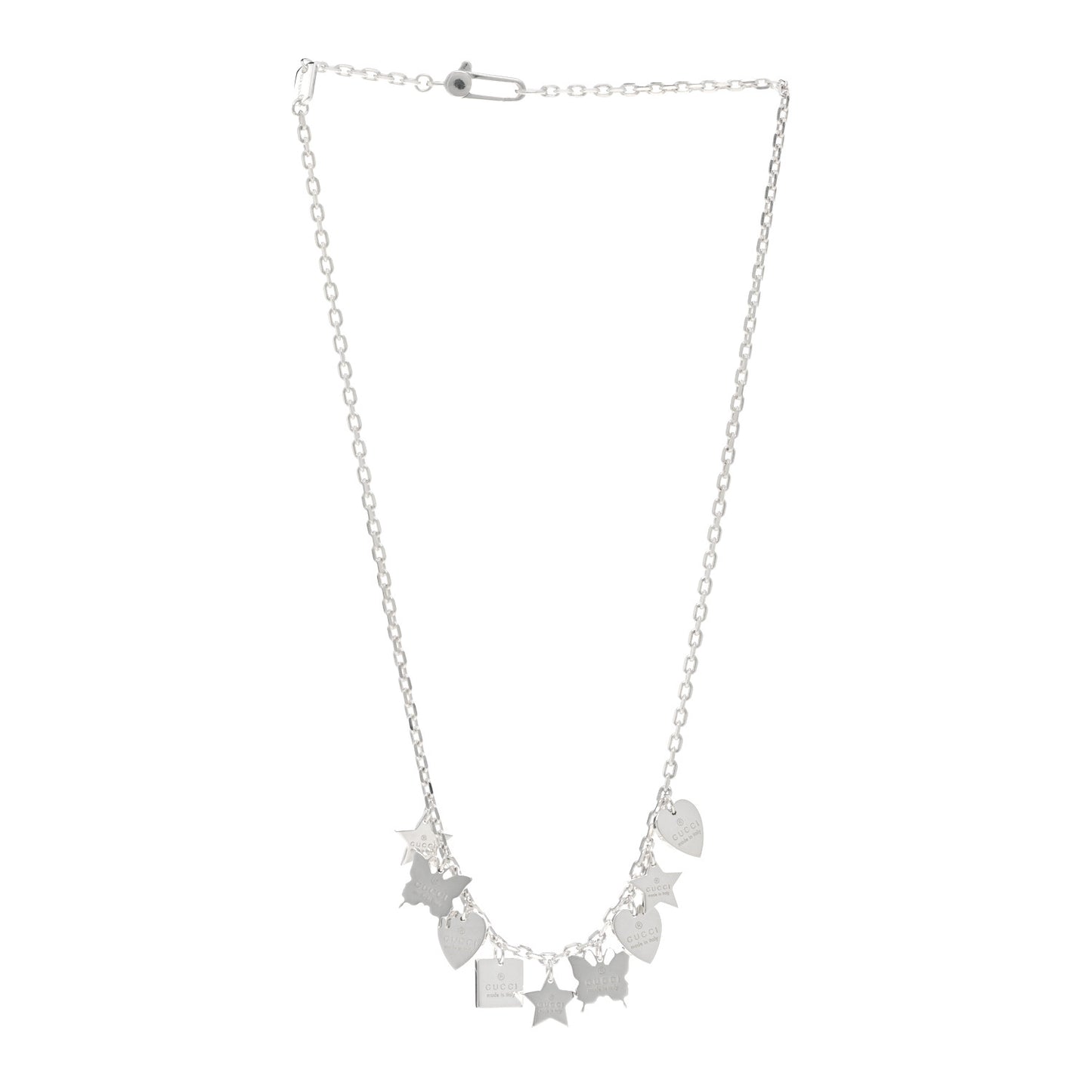 Sterling Silver Trademark Charm Necklace