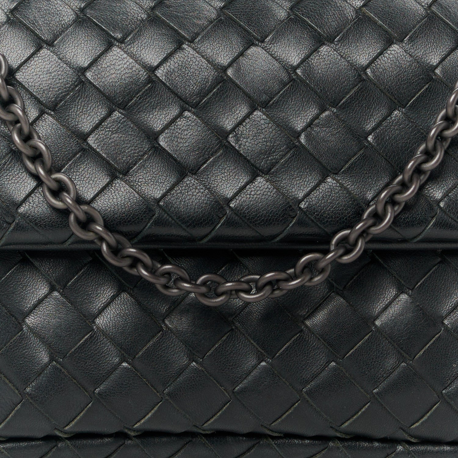Bottega Veneta Nappa Intrecciato Small Chain Crossbody Black 10 of 12