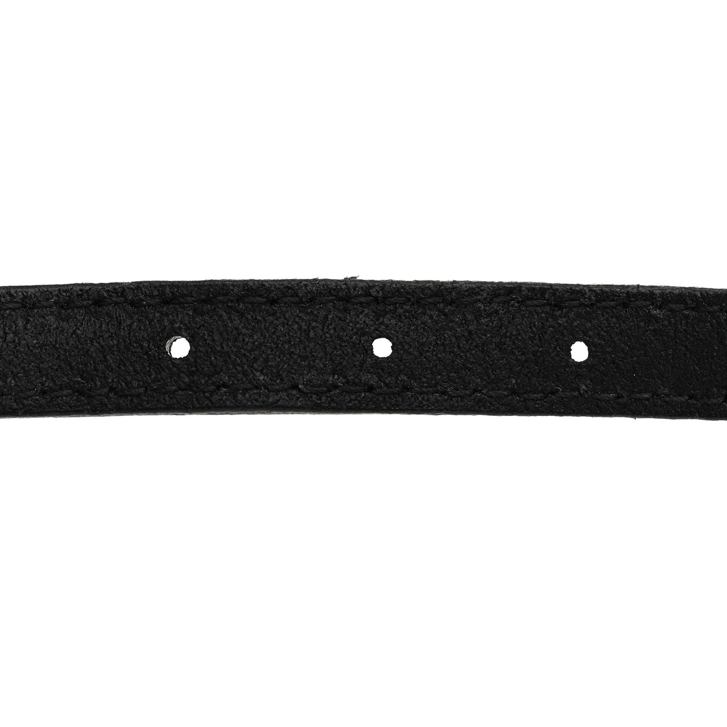 Leather Lucky Bone Double Wrap Bracelet Black
