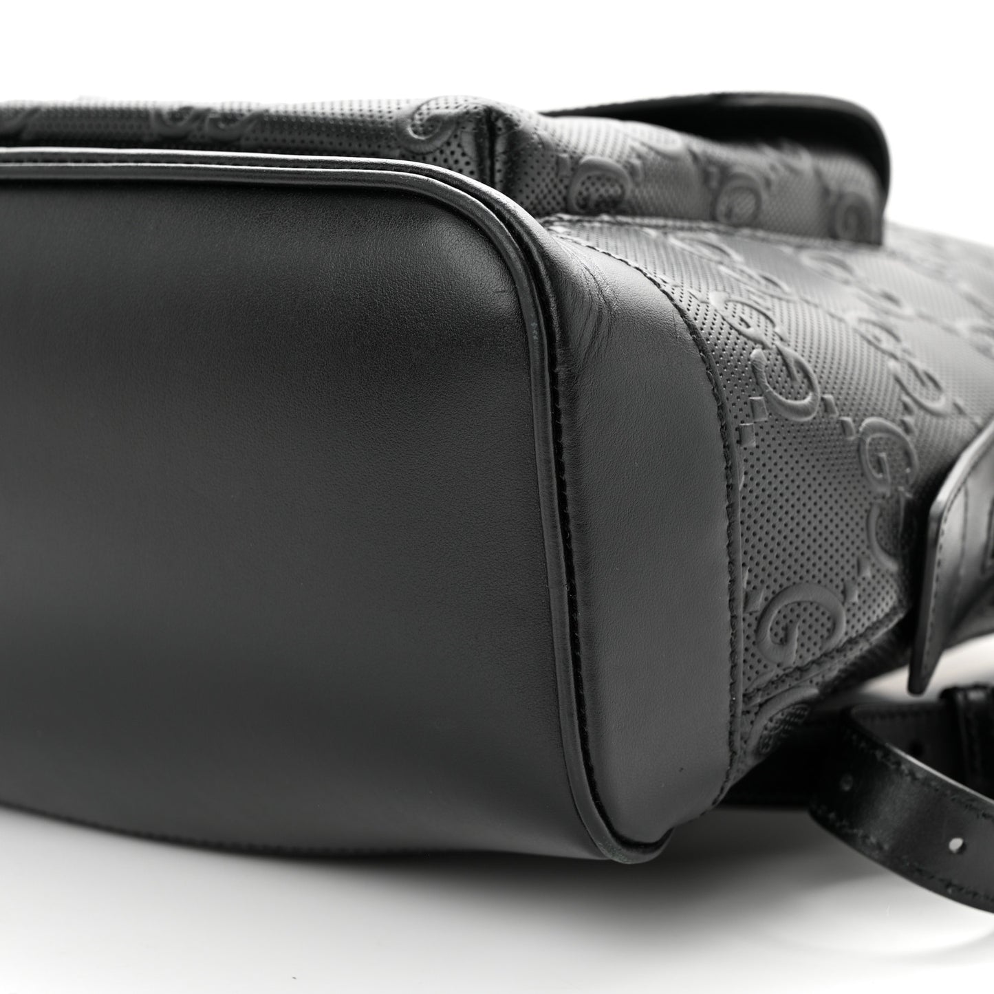 Calfskin GG Tennis Embossed Backpack Black