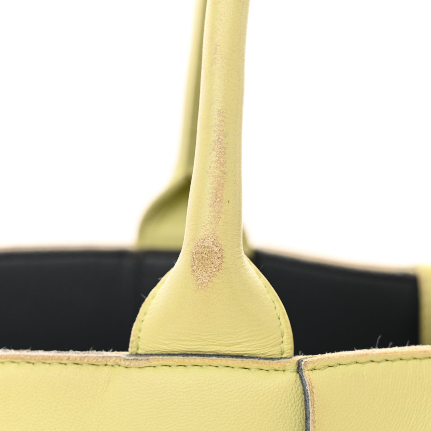 Nappa Maxi Intrecciato Small Arco Tote Lemon