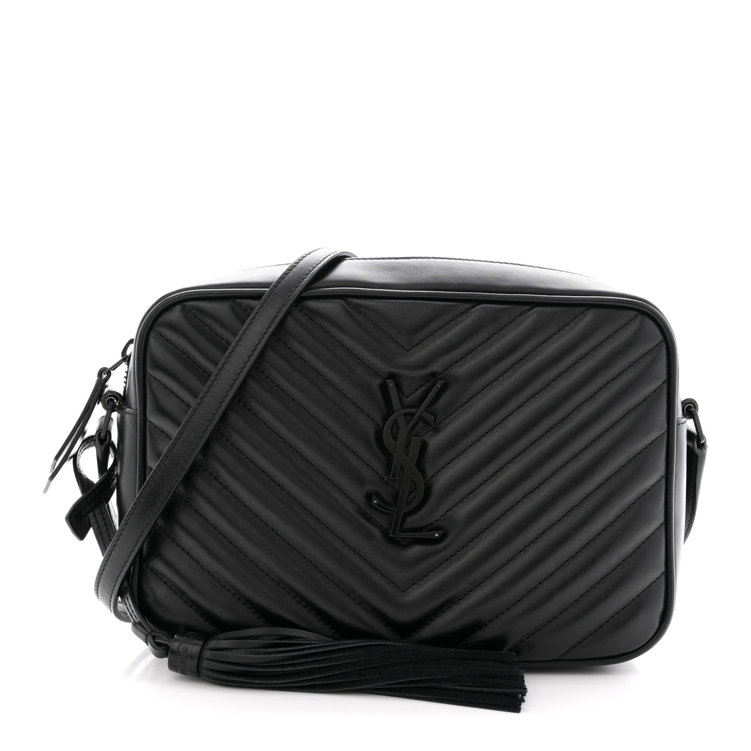 Saint Laurent モノグラム ボディーバッグ Saint Laurent Calfskin Matelasse Monogram Monochrome Lou Camera