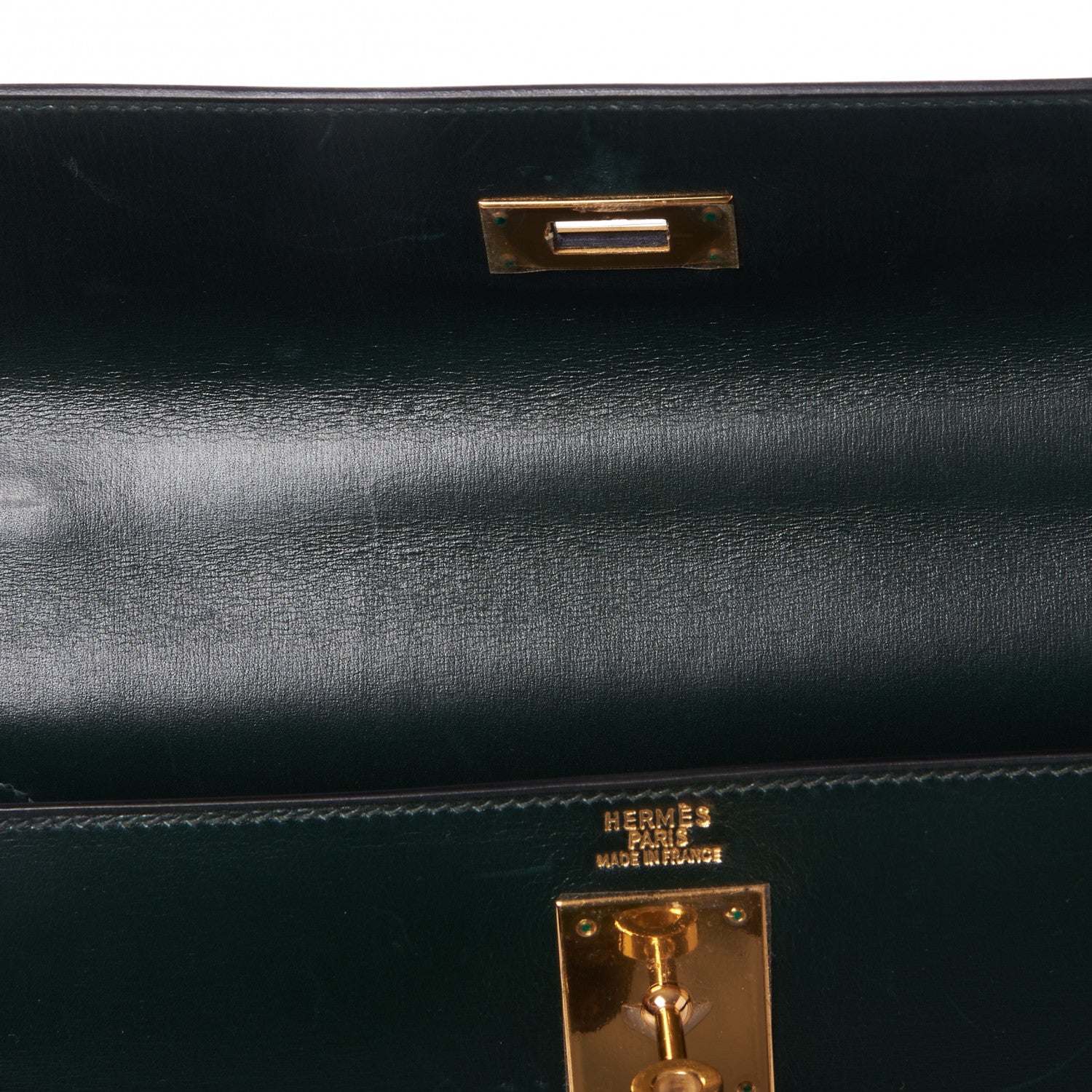 Hermes Box Kelly Sellier 32 Vert Fonce 13 of 31
