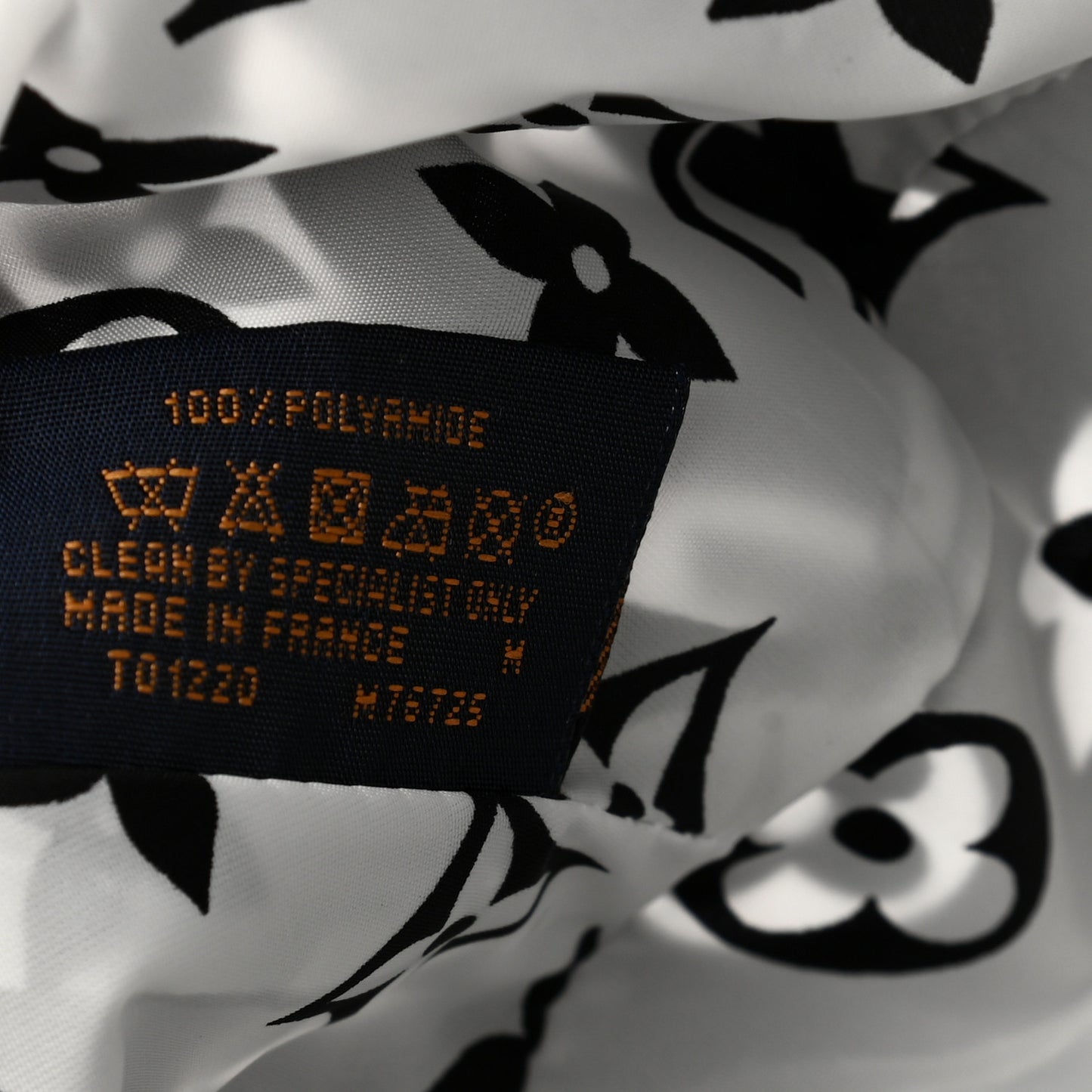 Nylon Monogram Reversible Bob Bucket Hat M Black White