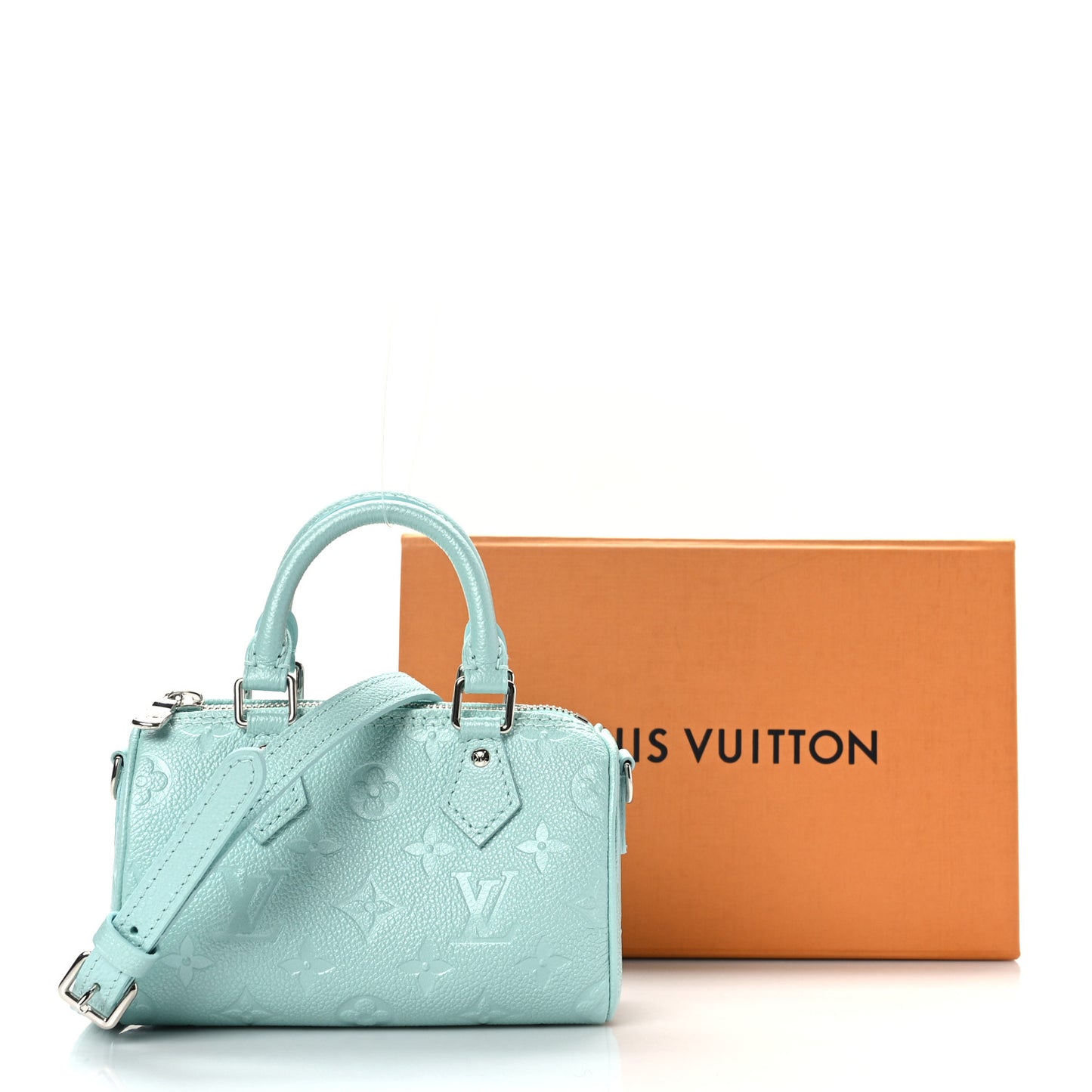 Empreinte Monogram Nano Speedy Pearly Lagoon Turquoise