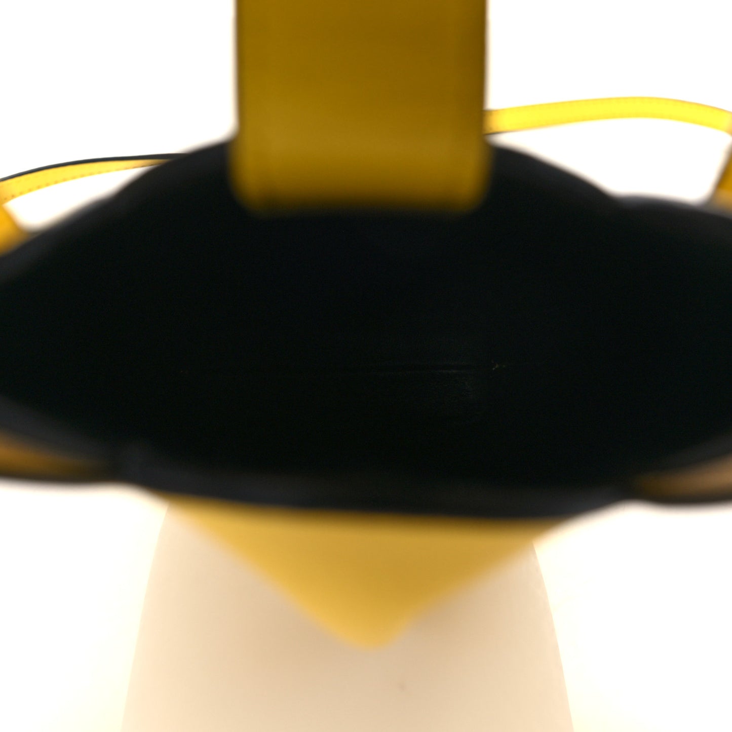 Calfskin Elephant Pouch Crossbody Bag Yellow