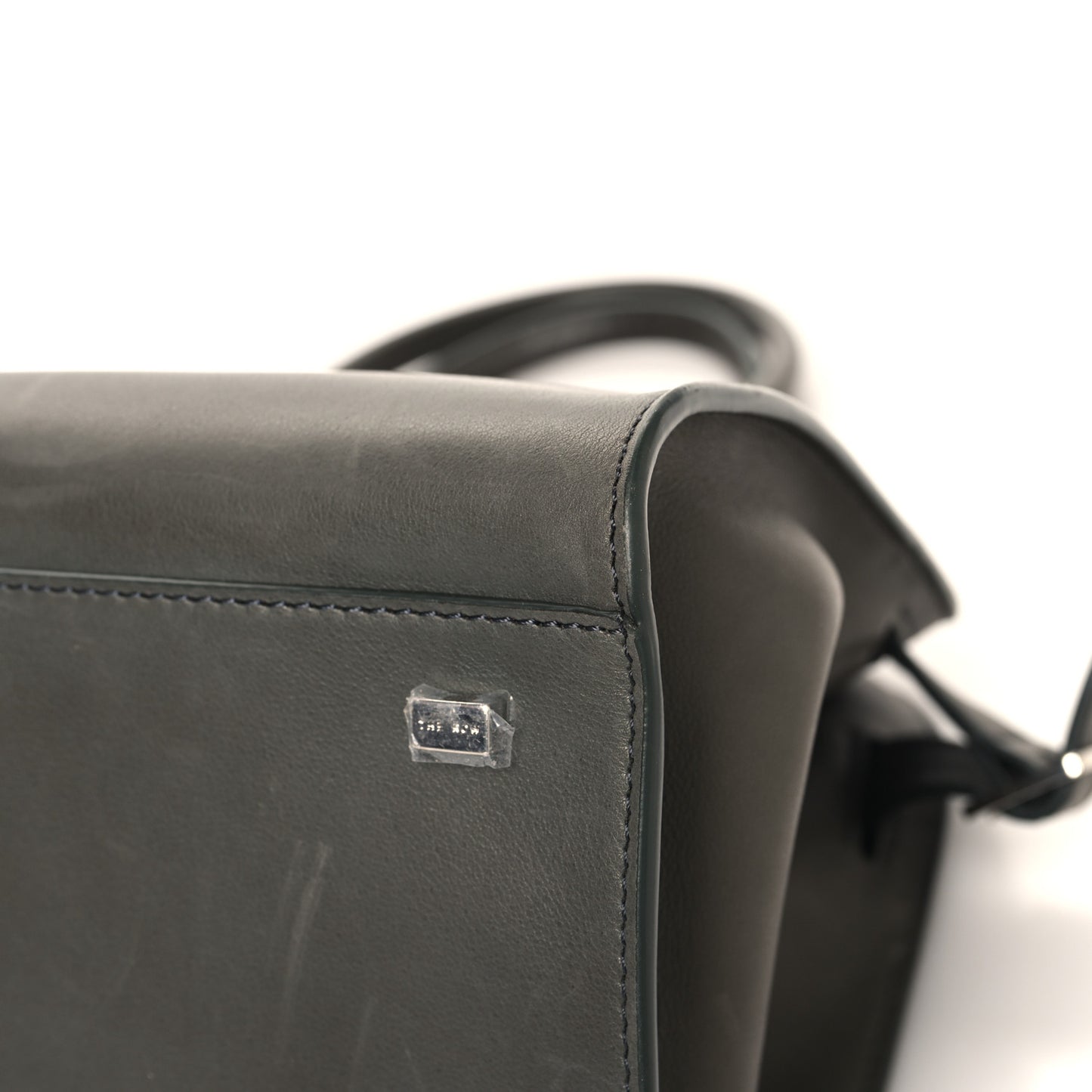 Polished Saddle Calfskin Soft Margaux 12 Koala Grey