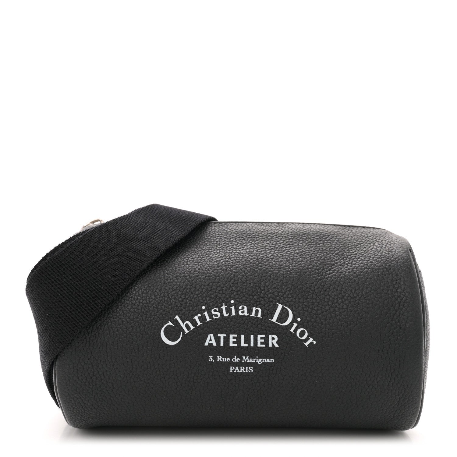Christian Dior HOMME Grained Calfskin Mens Roller Pouch Black