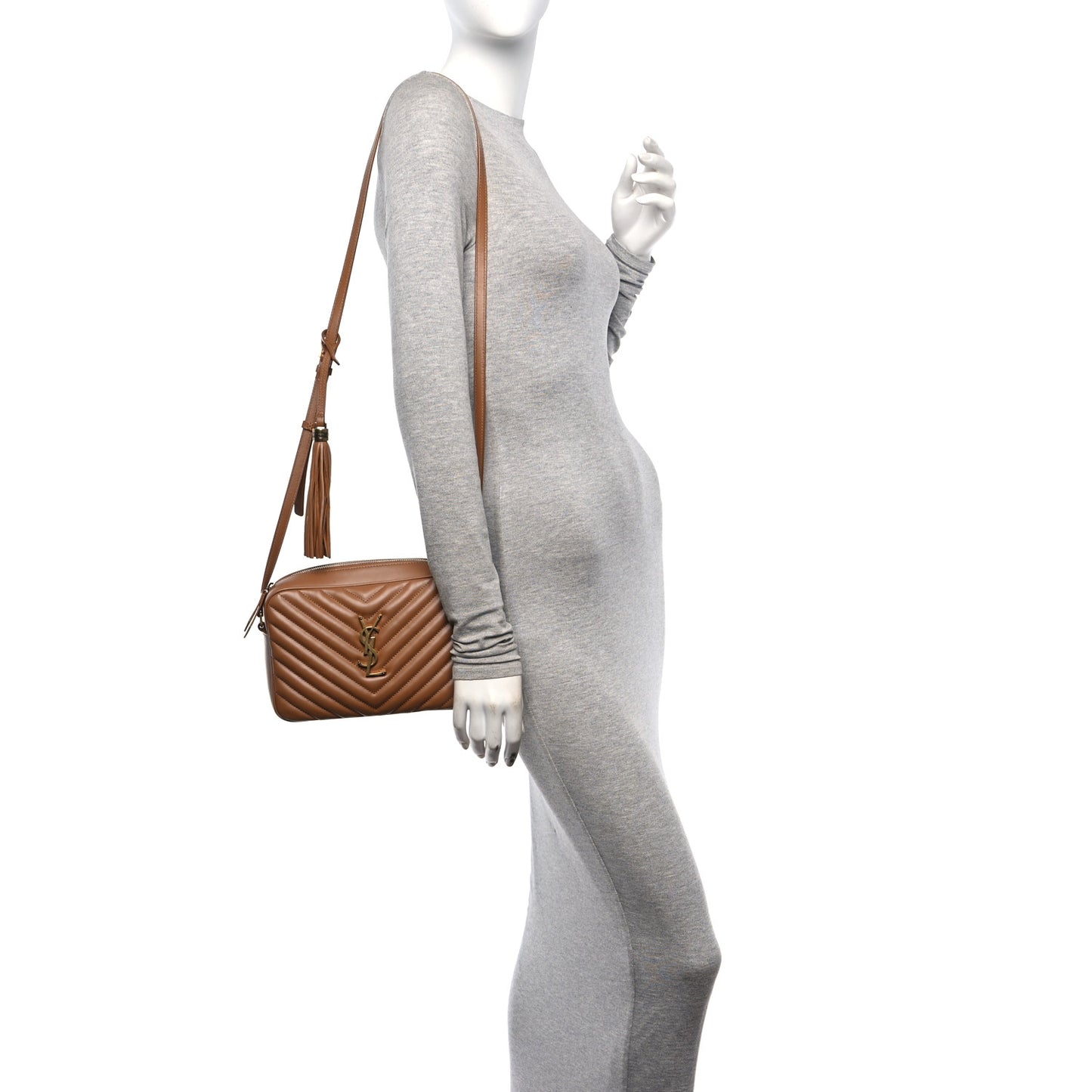 Calfskin Matelasse Monogram Lou Camera Bag Cinnamon