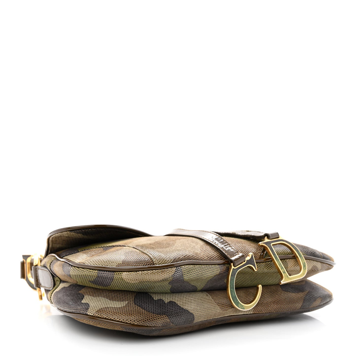 Pixelated Calfskin Camouflage Double Saddle Bag
