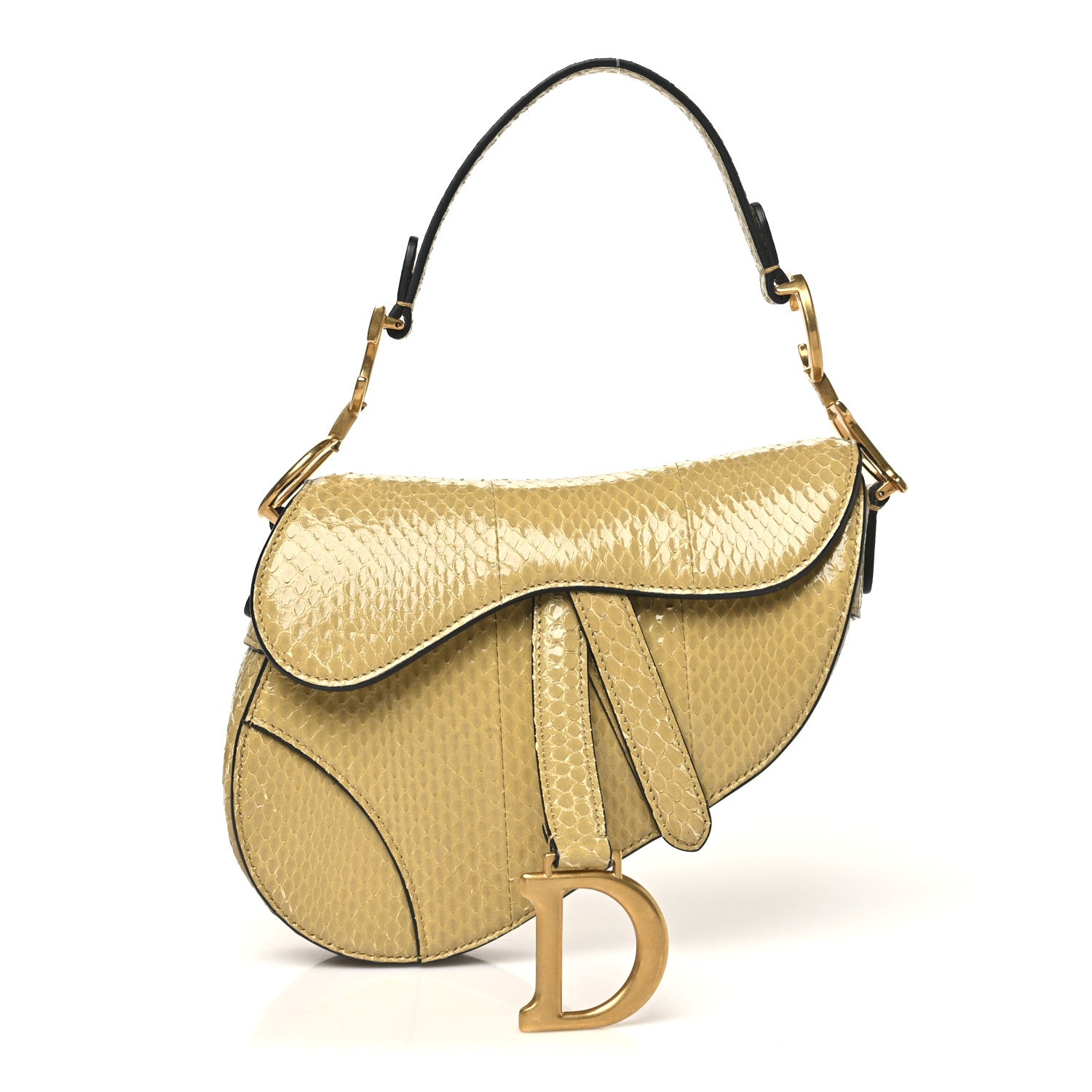 Dior - Mini Saddle Calfskin Bag - Grained Leather - Green